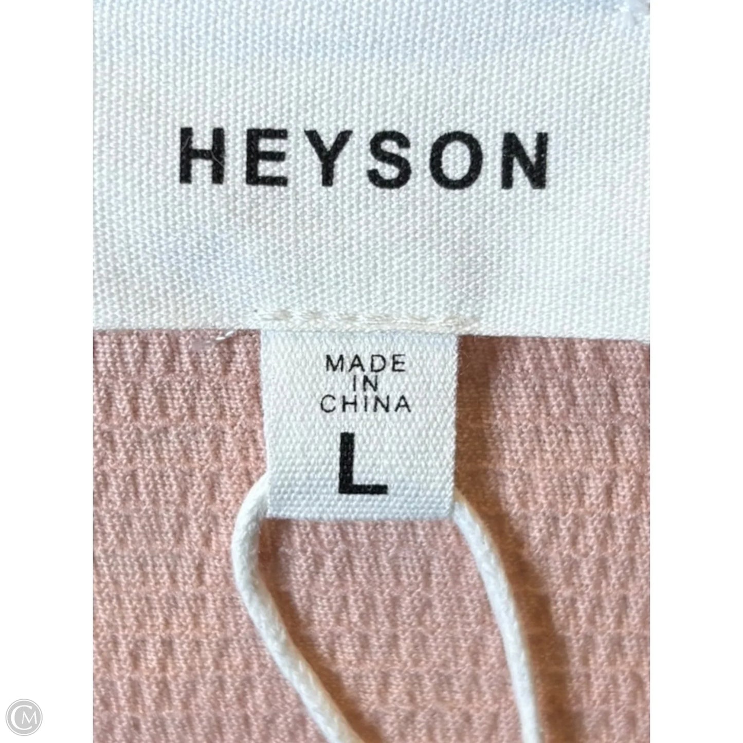 Top Short Sleeve By Heyson In Floral Print, Size: L