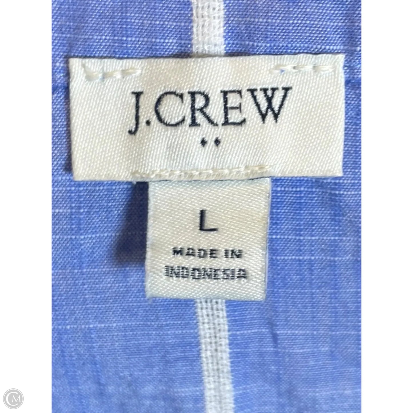 Top Long Sleeve By J. Crew In Striped Pattern, Size: L