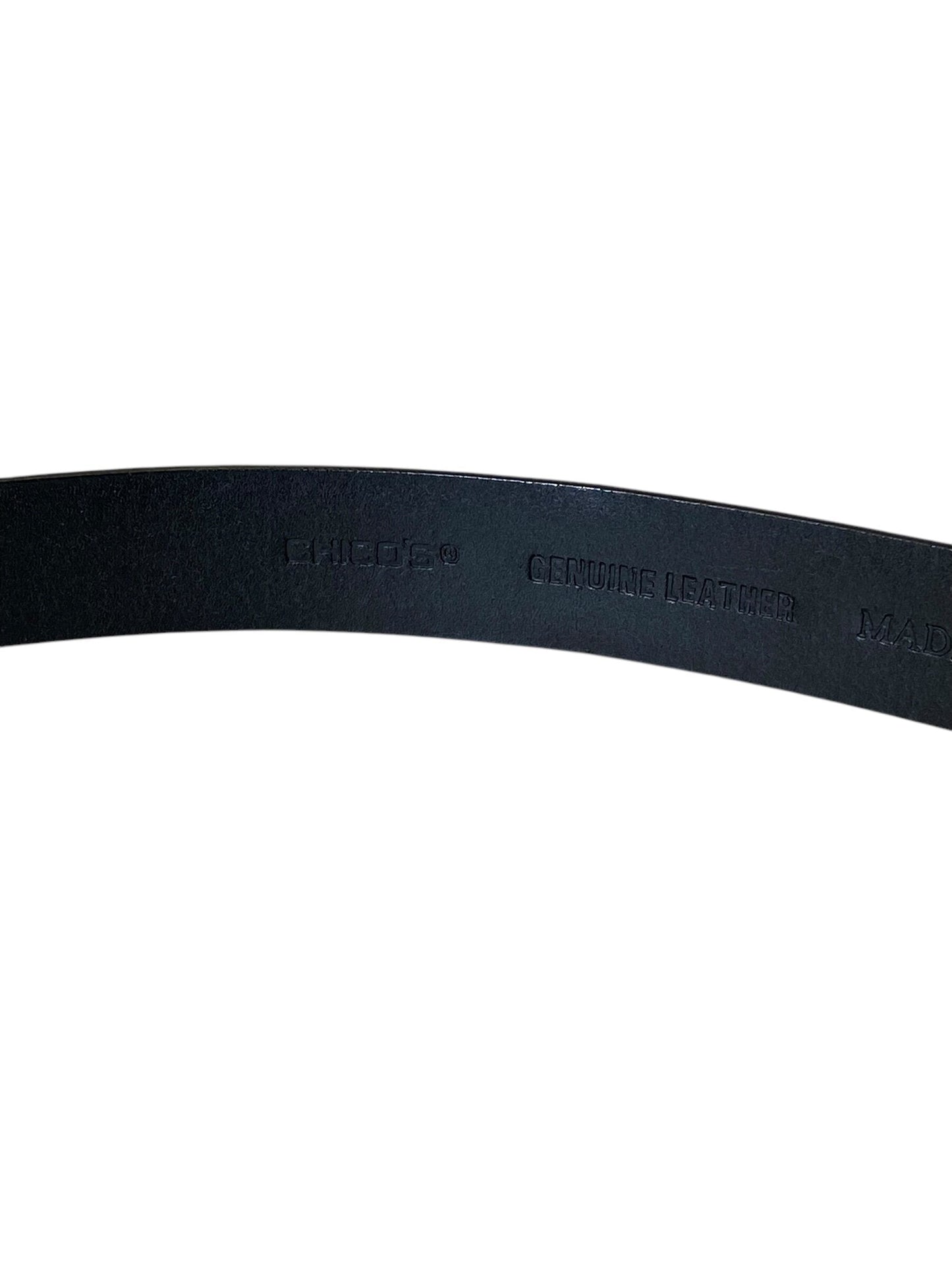 Belt Leather By Chicos Size: Medium
