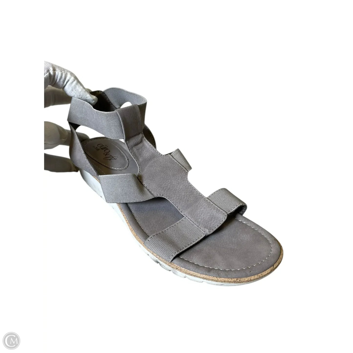 Sandals Flats By Sofft In Grey, Size: 9.5