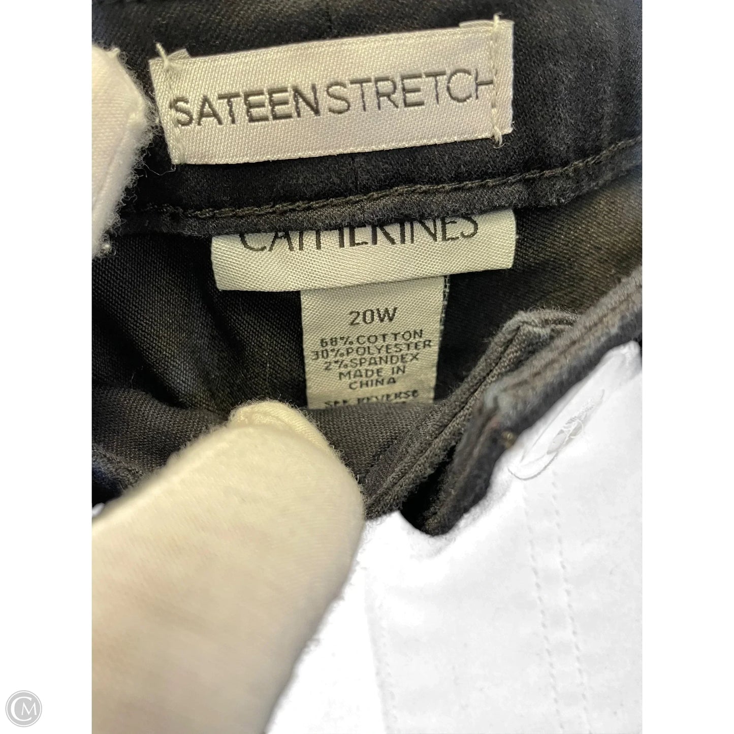 Jeans Straight By Catherines In Black, Size: 20