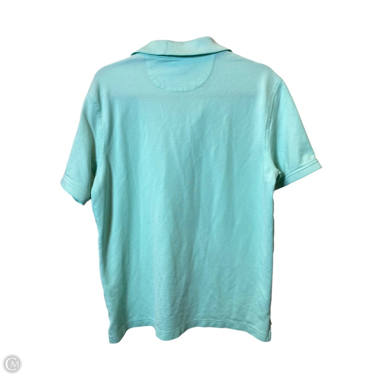 Top Short Sleeve By Izod In Aqua, Size: M