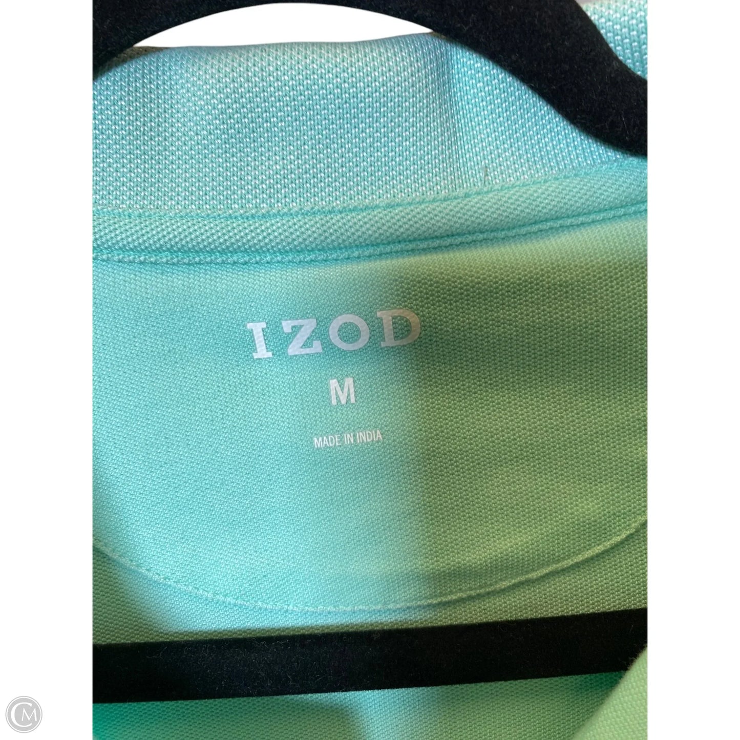 Top Short Sleeve By Izod In Aqua, Size: M