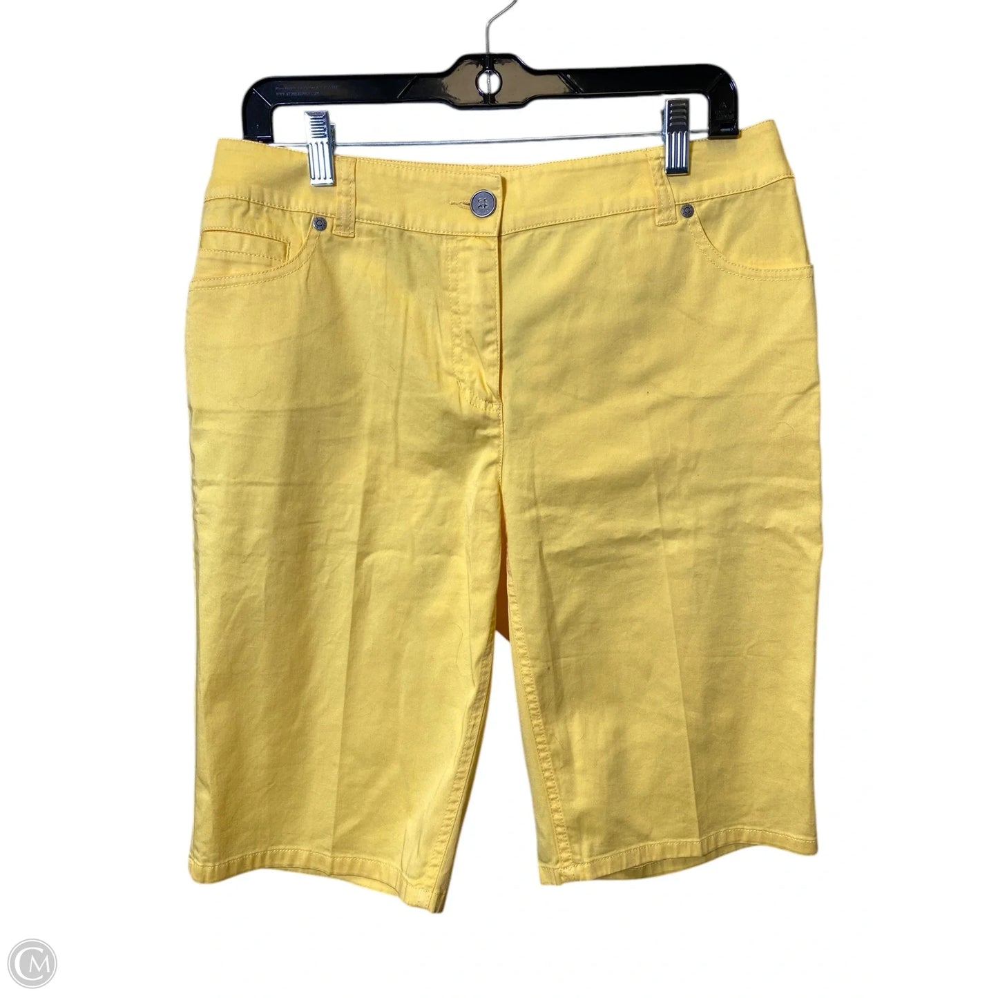 Shorts By Chicos In Yellow, Size: M