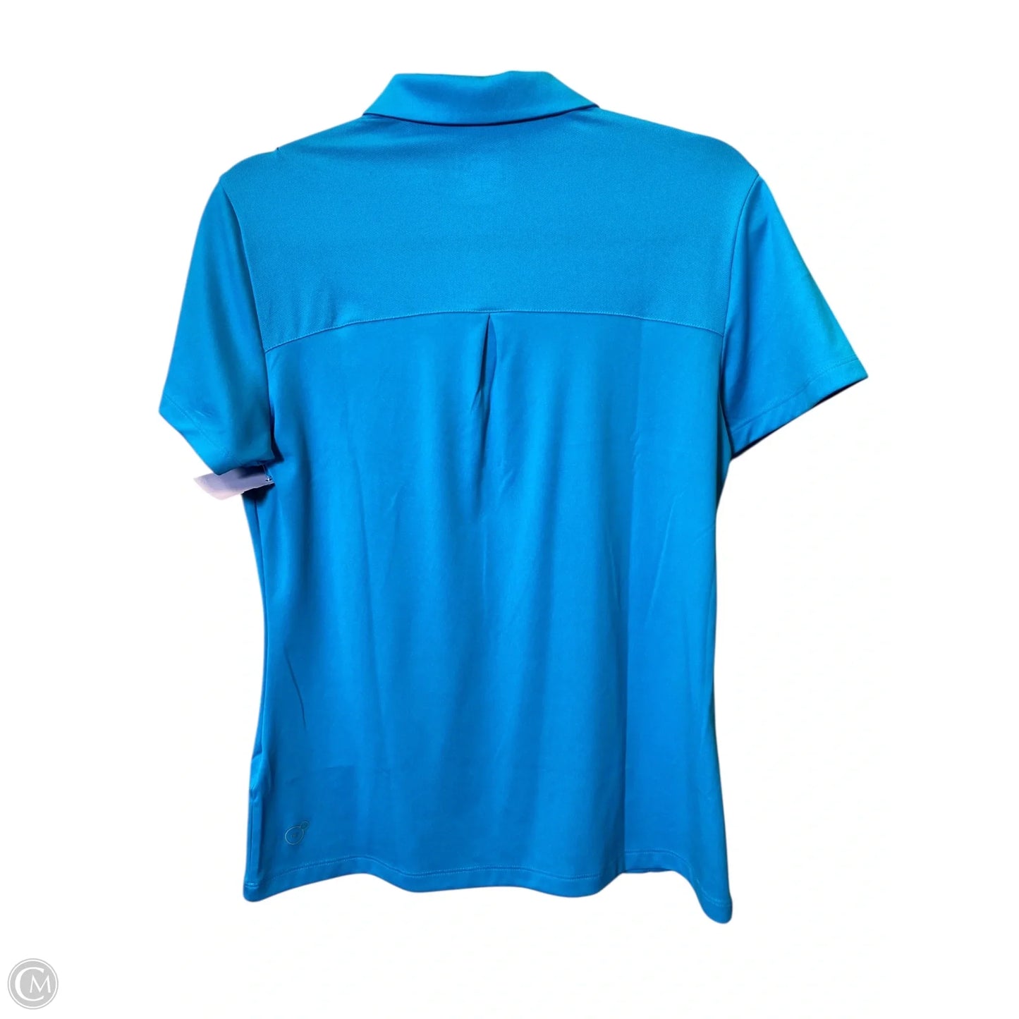 Athletic Top Short Sleeve By Puma In Blue, Size: L