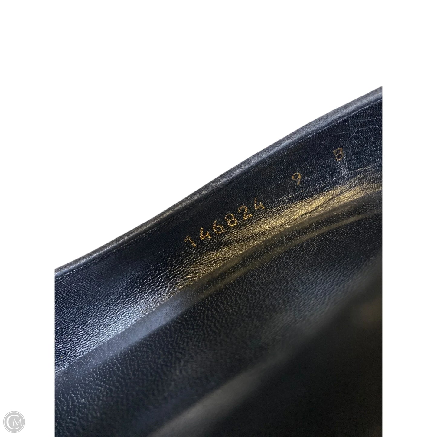 Shoes Luxury Designer By Gucci In Black, Size: 9