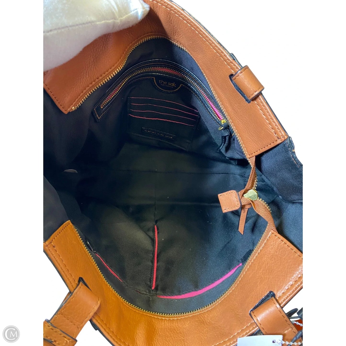 Handbag Leather By The Sak, Size: Medium