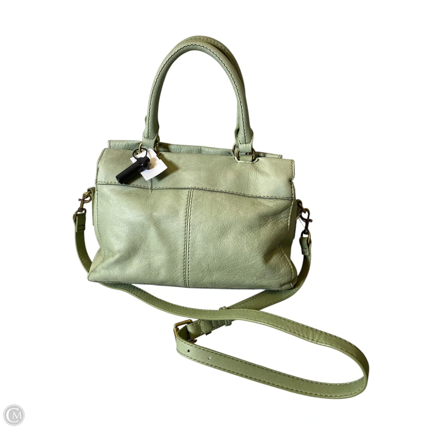 Handbag Leather By Clothes Mentor, Size: Medium