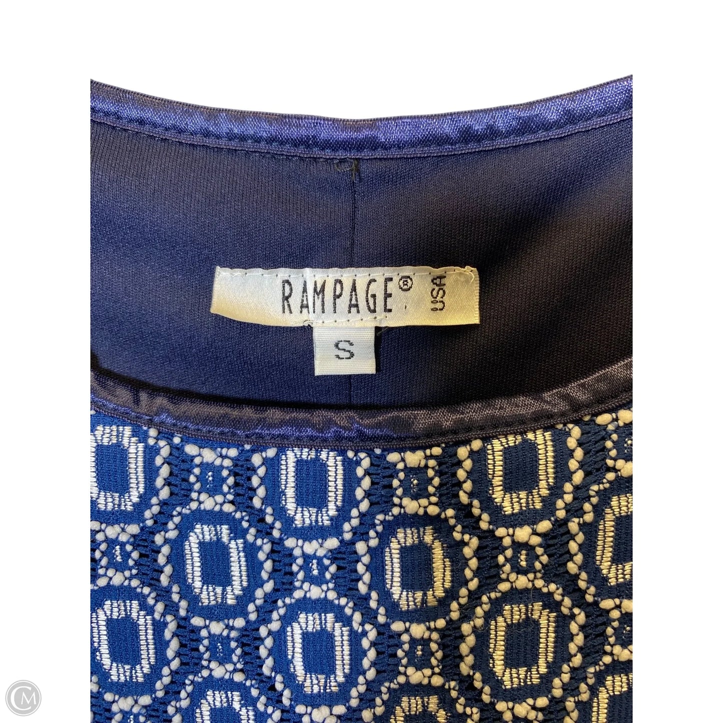 Dress Casual Maxi By Rampage In Blue & White, Size: S