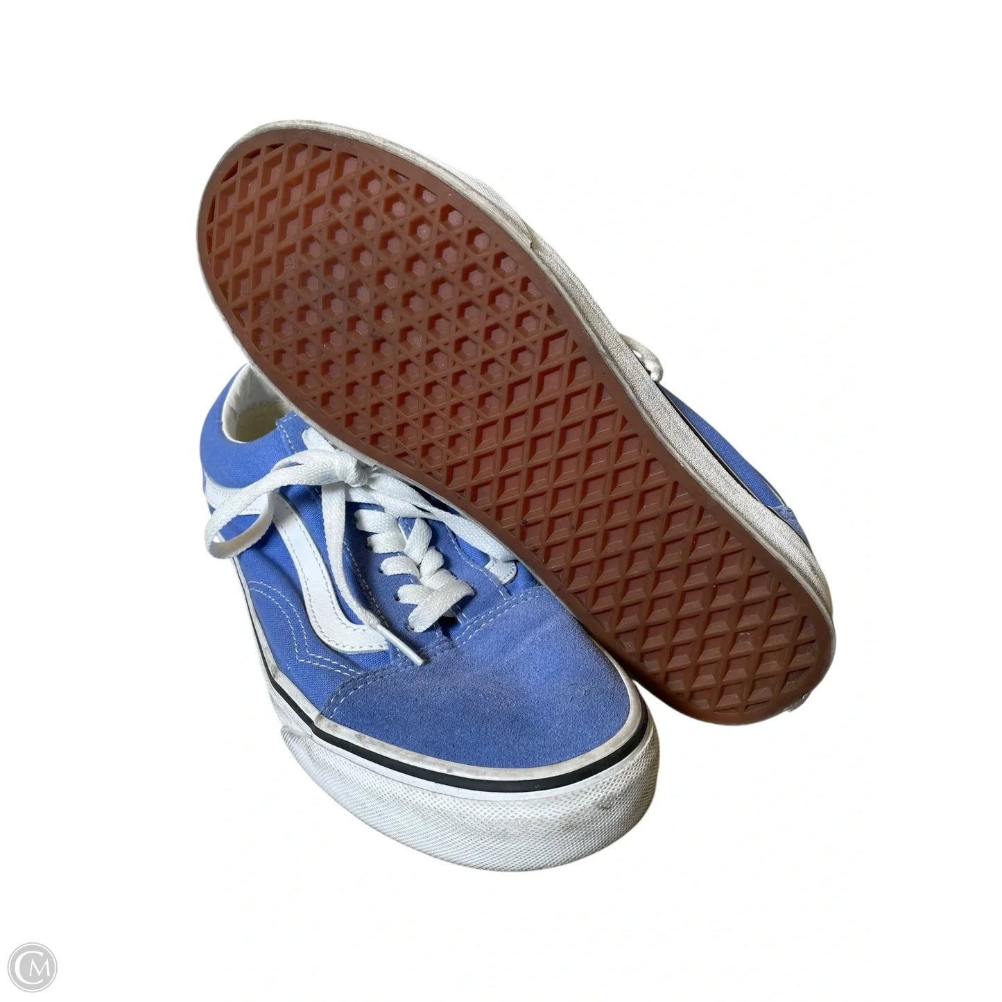Shoes Athletic By Vans In Blue & White, Size: 9
