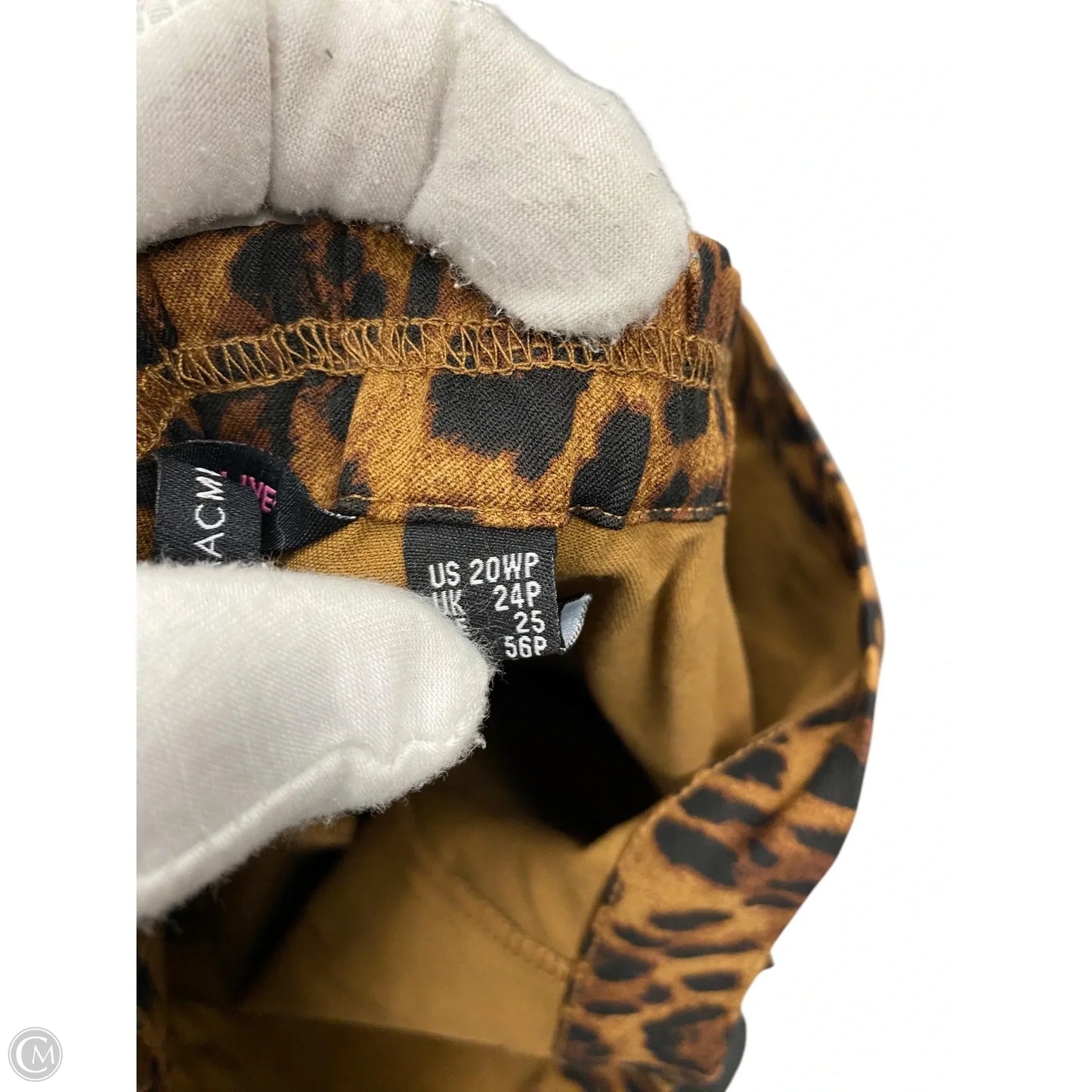 Pants Cropped By Isaac Mizrahi In Animal Print, Size: 20
