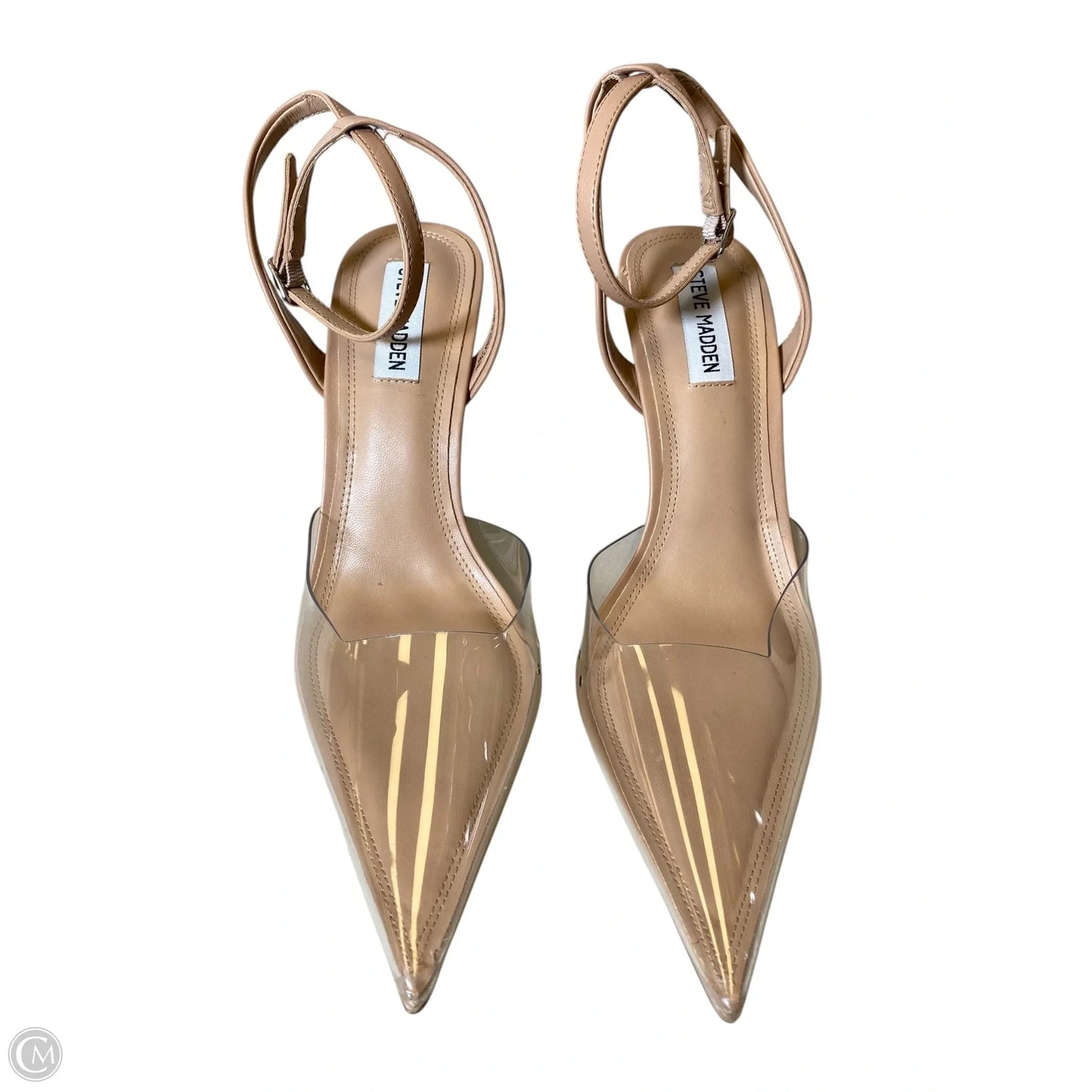 Sandals Heels Stiletto By Steve Madden In Clear, Size: 10