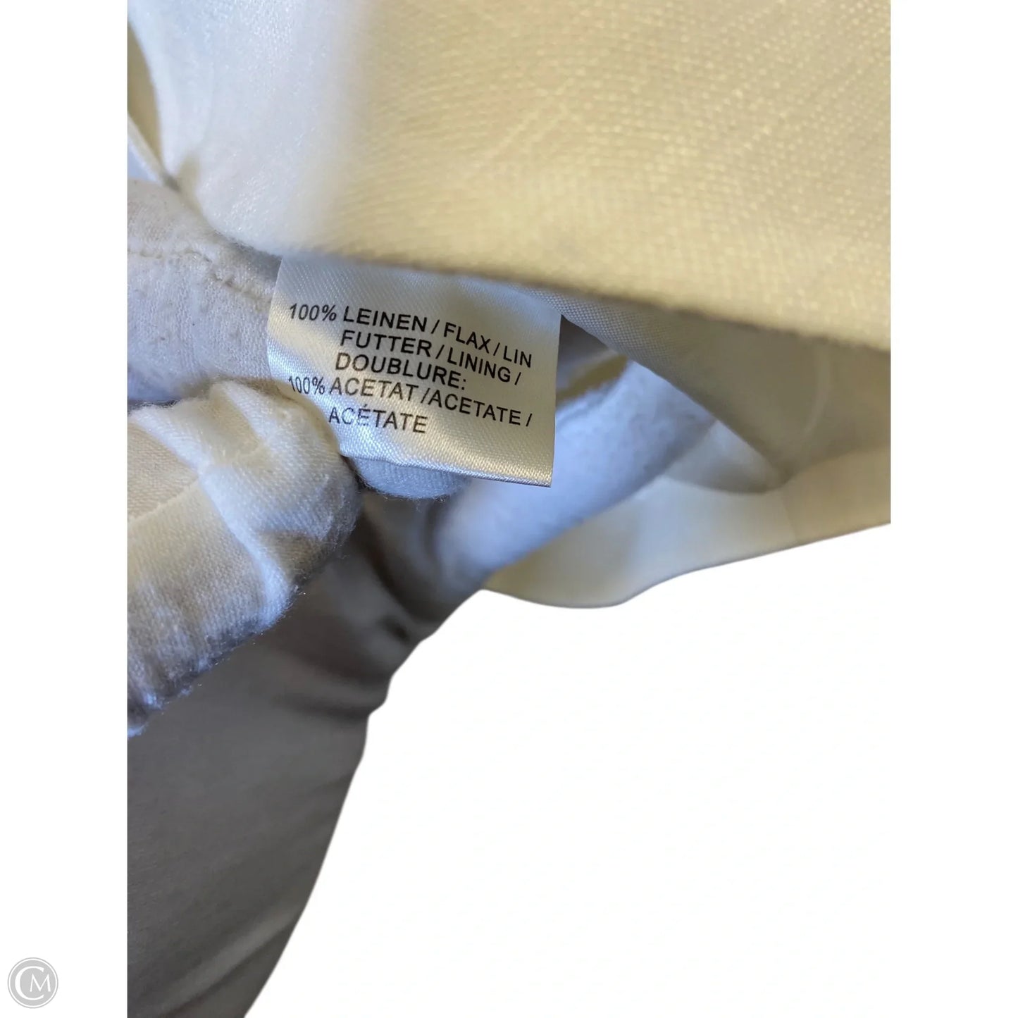 Blazer By Clothes Mentor In Cream, Size: 16