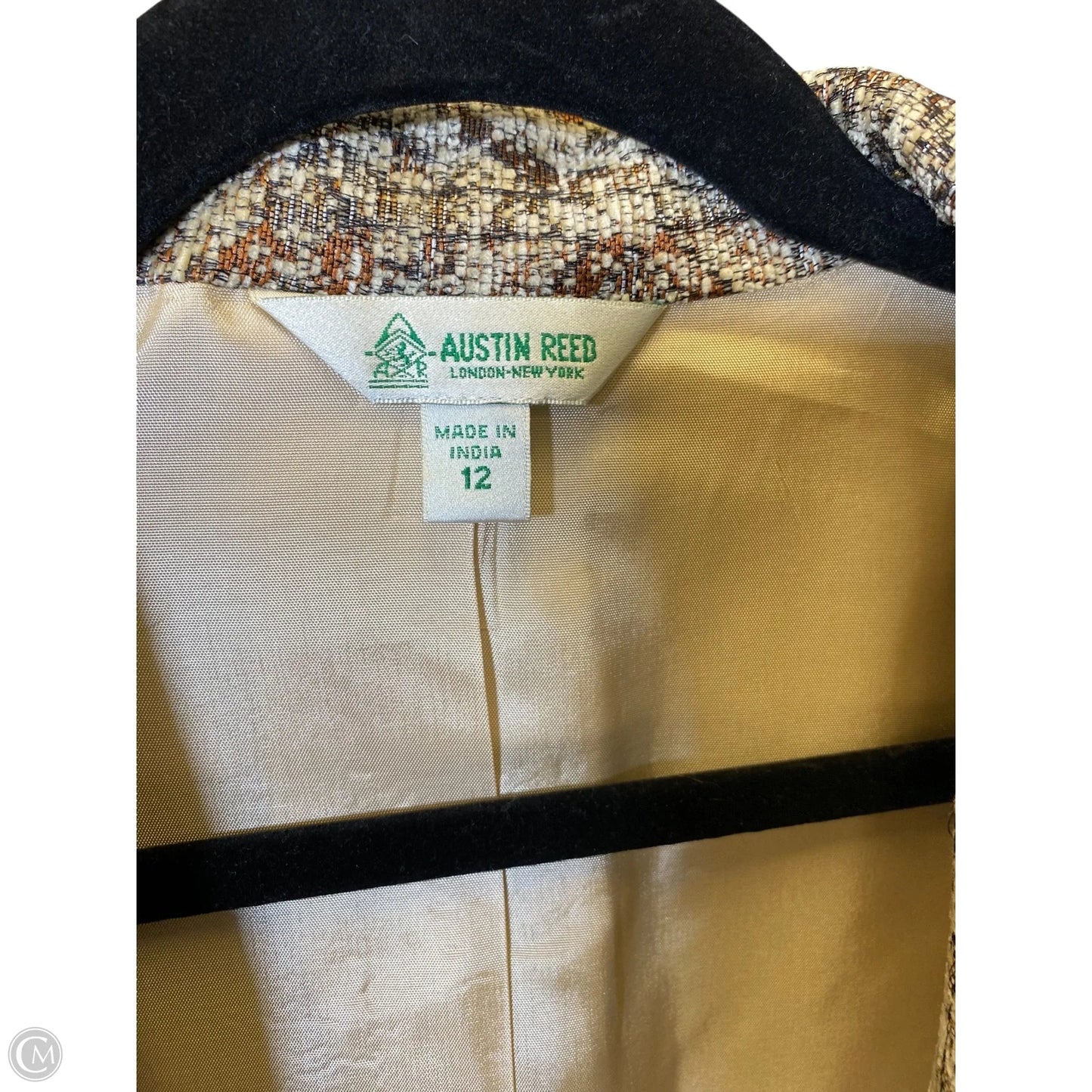 Blazer By Clothes Mentor In Brown, Size: 12
