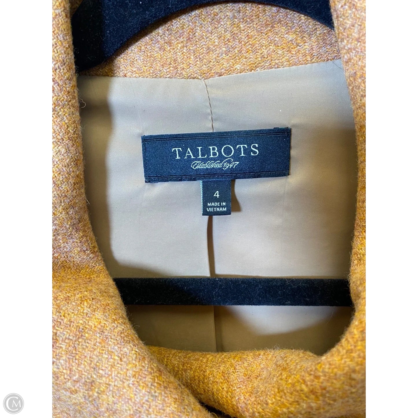 Jacket Moto By Talbots In Brown, Size: 4