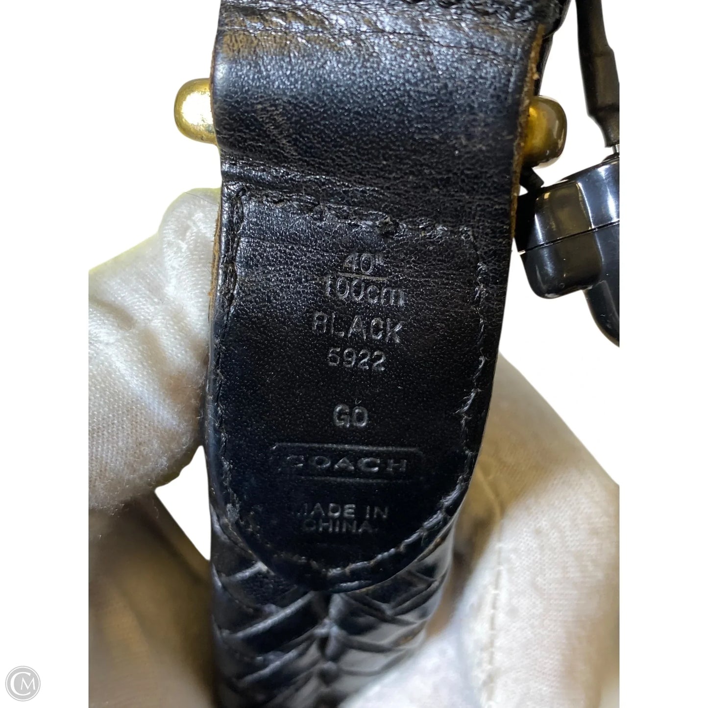 Belt Designer By Coach, Size: Large
