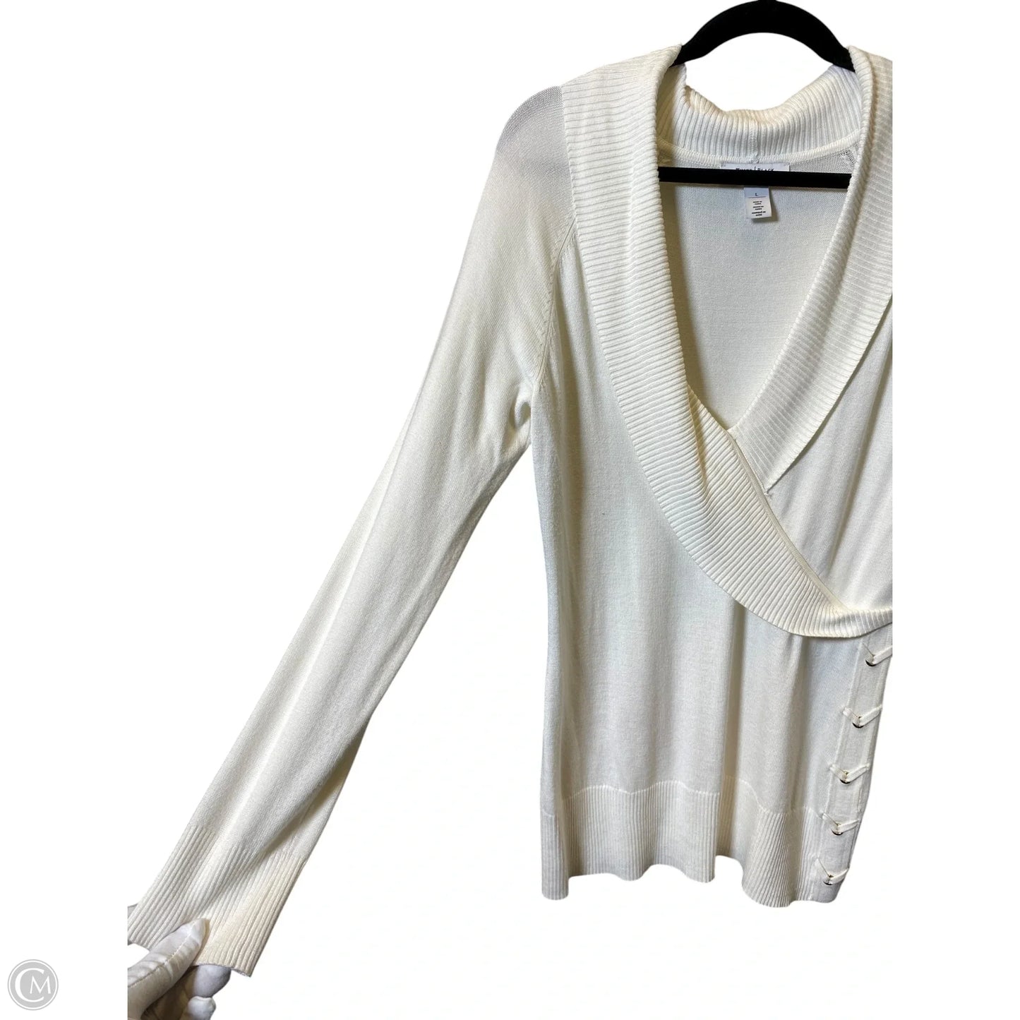 Sweater By White House Black Market In Cream, Size: L