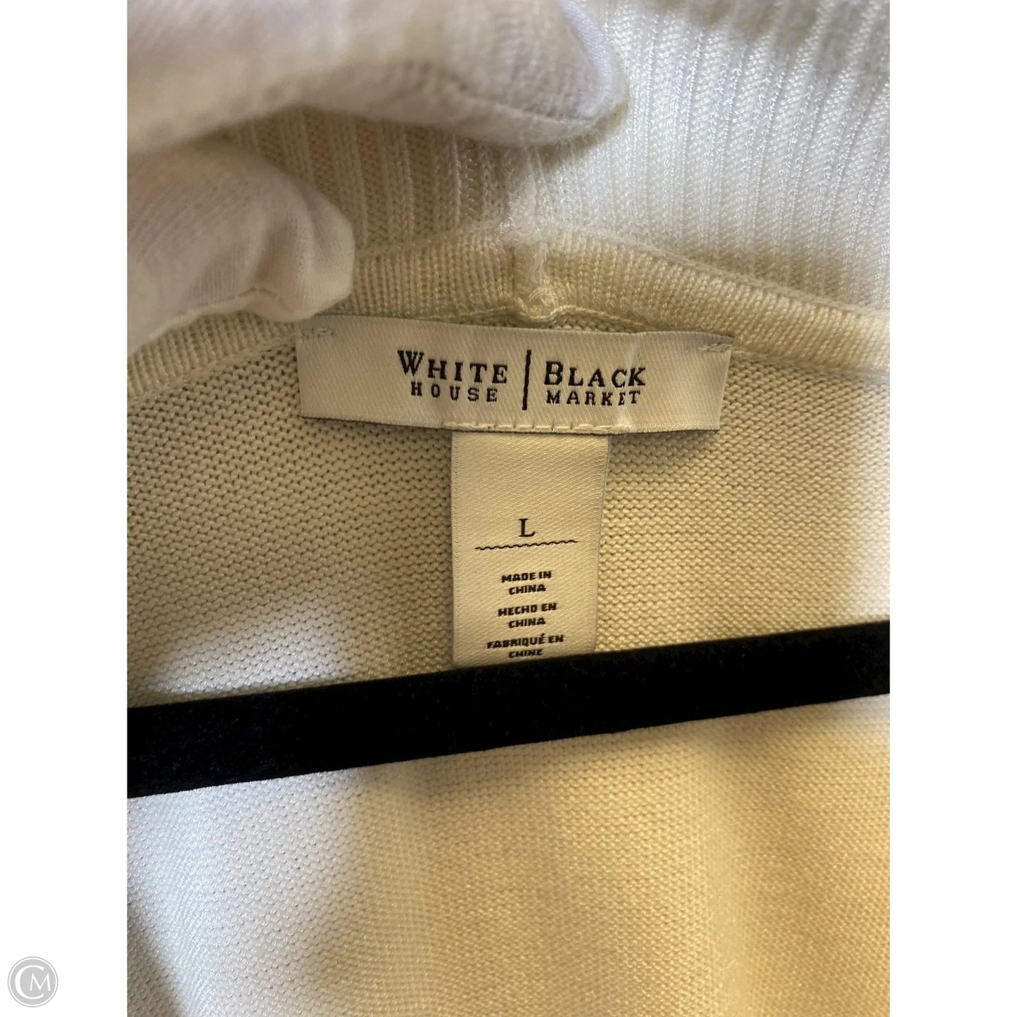 Sweater By White House Black Market In Cream, Size: L
