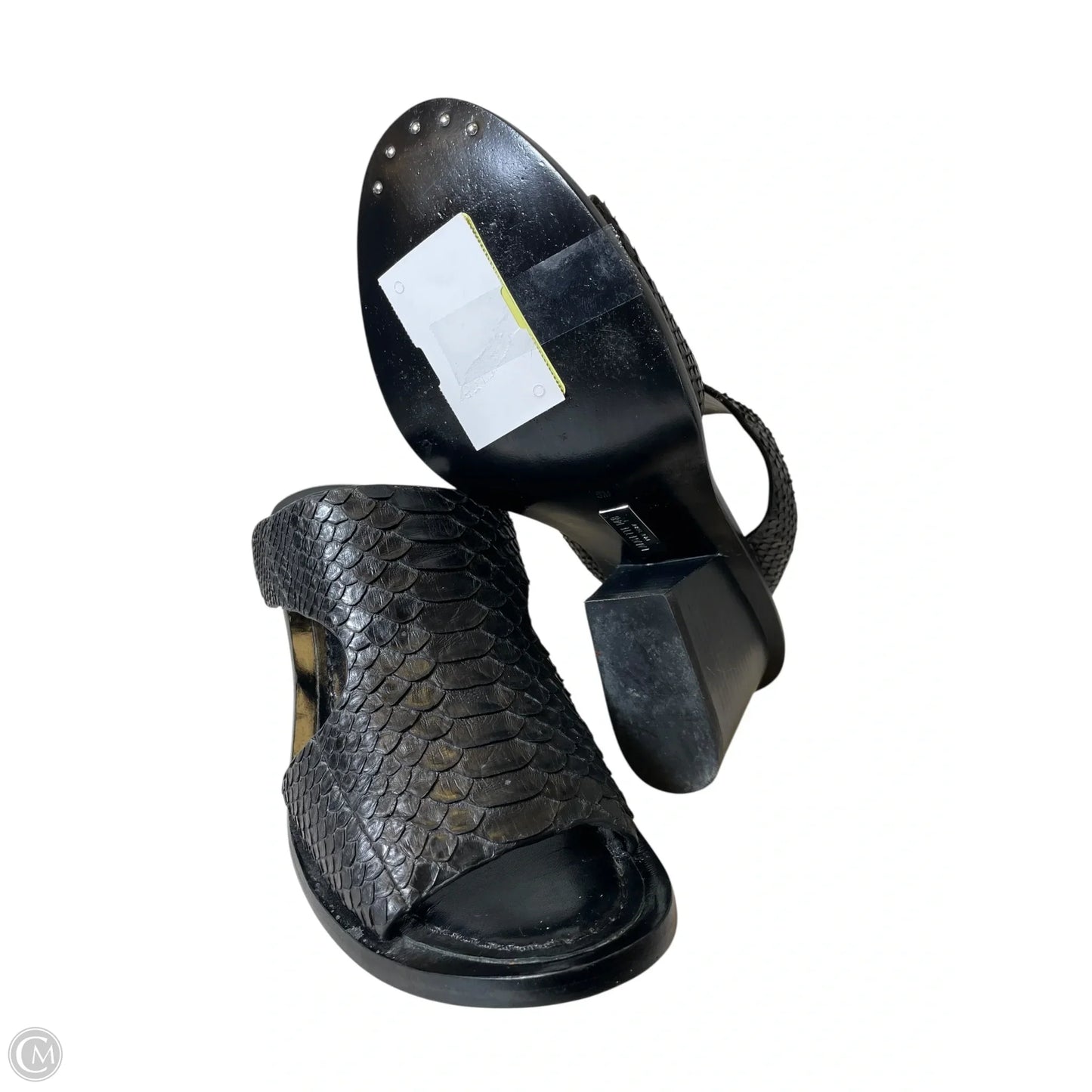 Sandals Designer By Lafayette 148 In Black, Size: 8