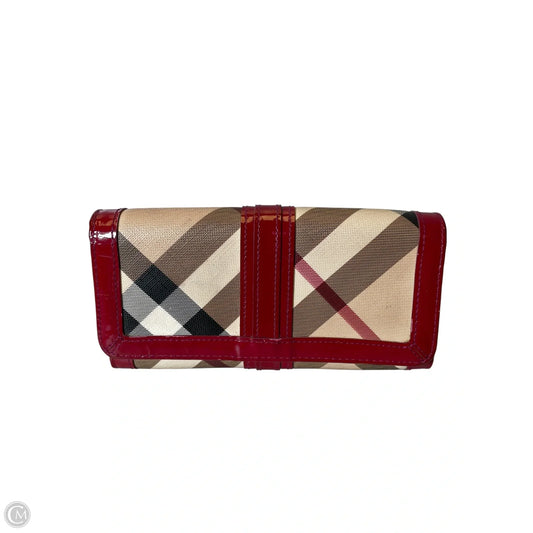 Wallet Luxury Designer By Burberry, Size: Medium