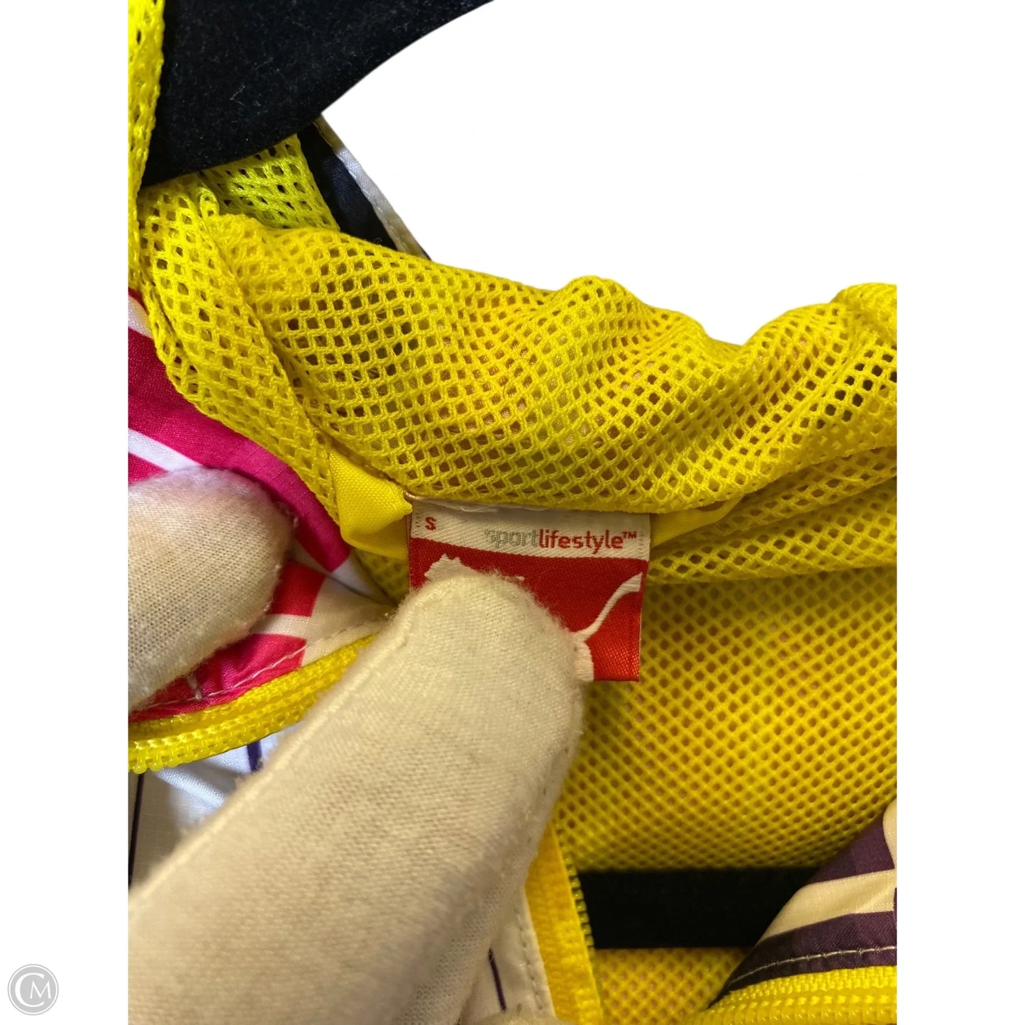 Jacket Windbreaker By Puma In Multi-colored, Size: S