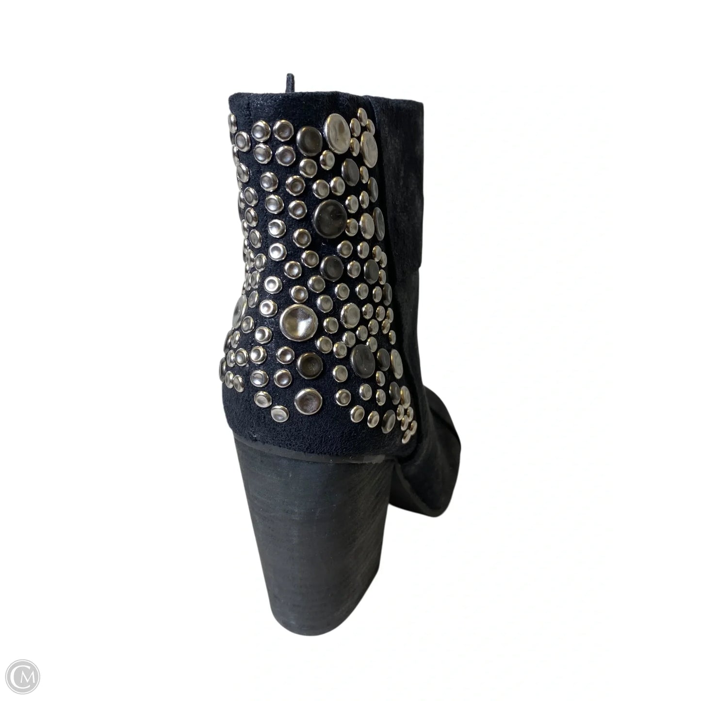 Boots Ankle Heels By Clothes Mentor In Black, Size: 7