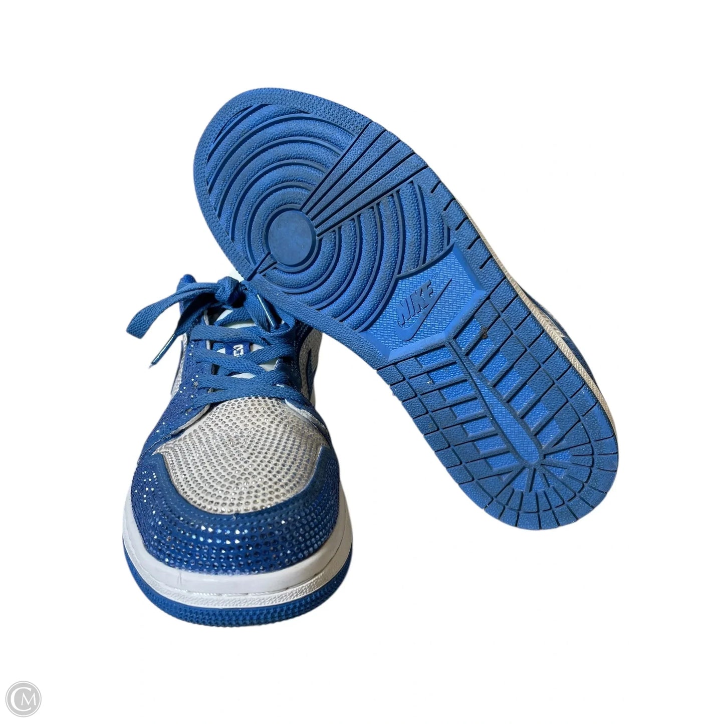 Shoes Sneakers By Nike In Blue & White, Size: 8