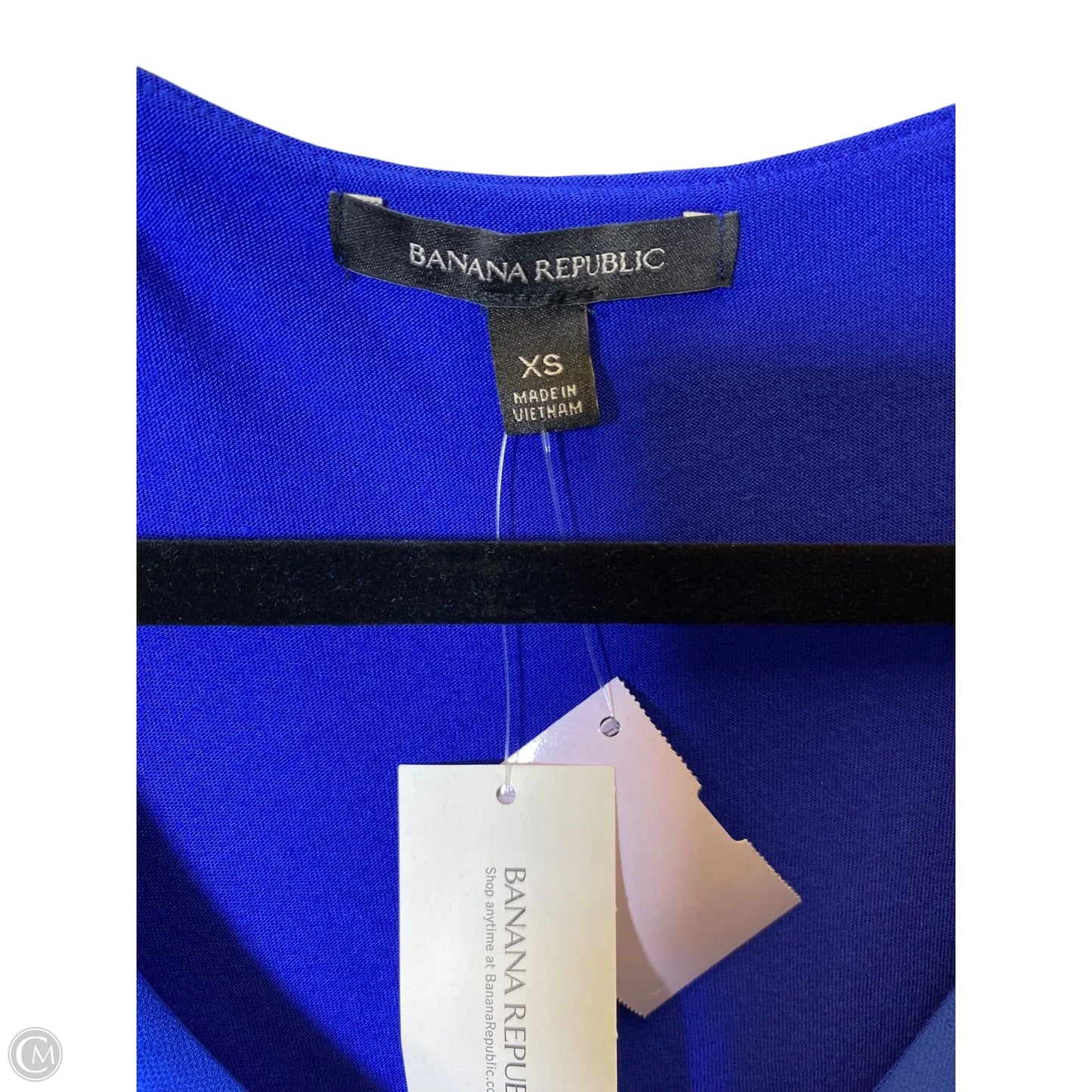 Top Short Sleeve By Banana Republic In Blue, Size: Xs