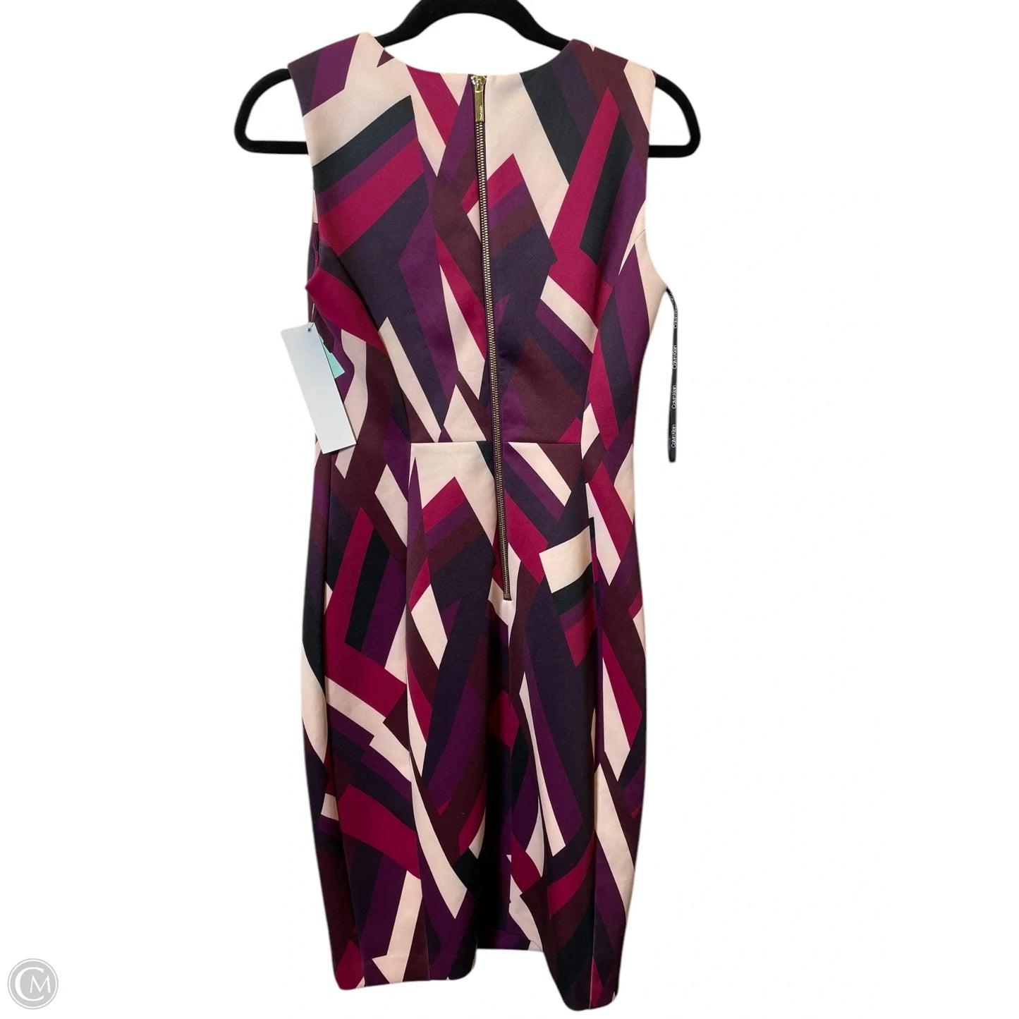 Dress Work By Calvin Klein In Multi-colored, Size: 4