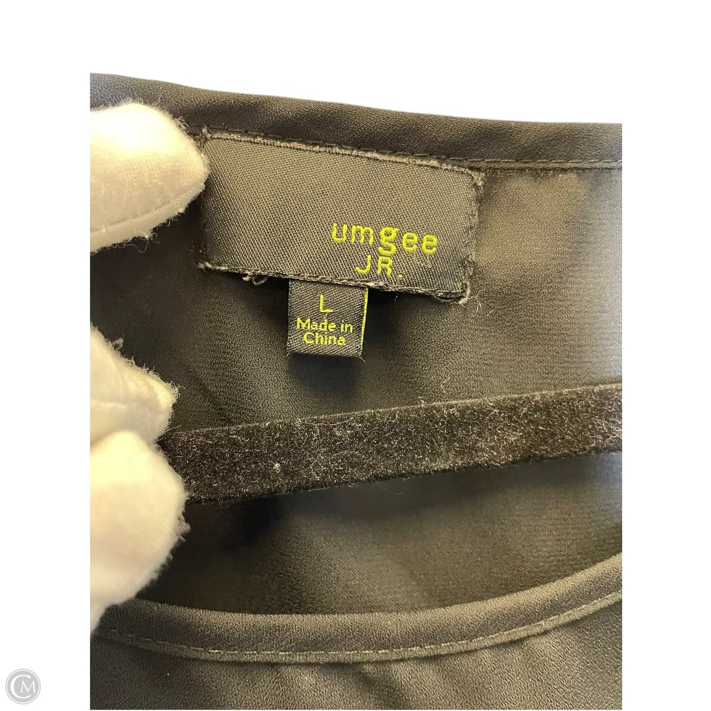 Top Sleeveless By Umgee In Black & Grey, Size: L