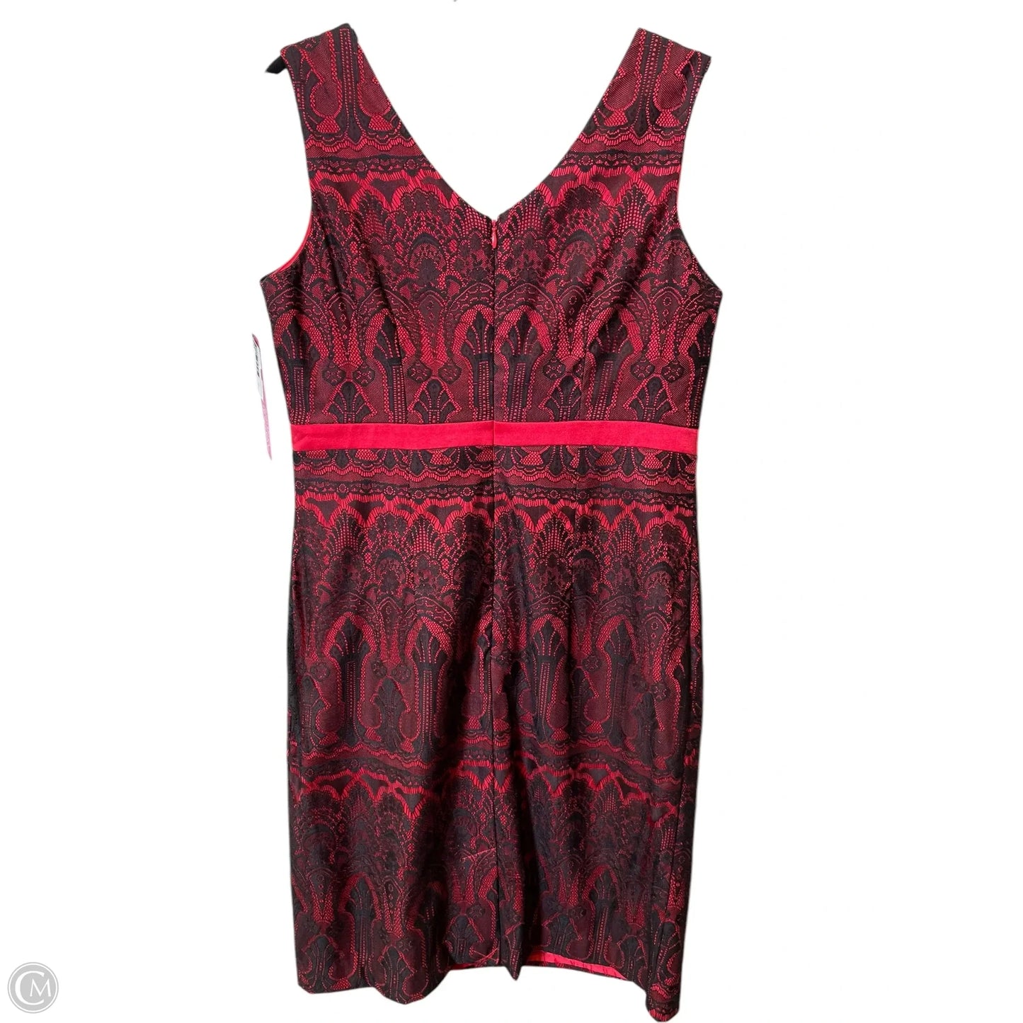 Dress Party Midi By Merona In Black & Red, Size: 12