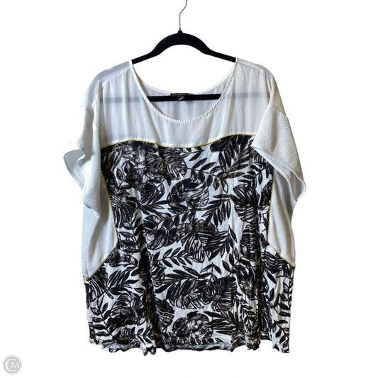 Top Short Sleeve By Lane Bryant In Multi-colored, Size: 3x