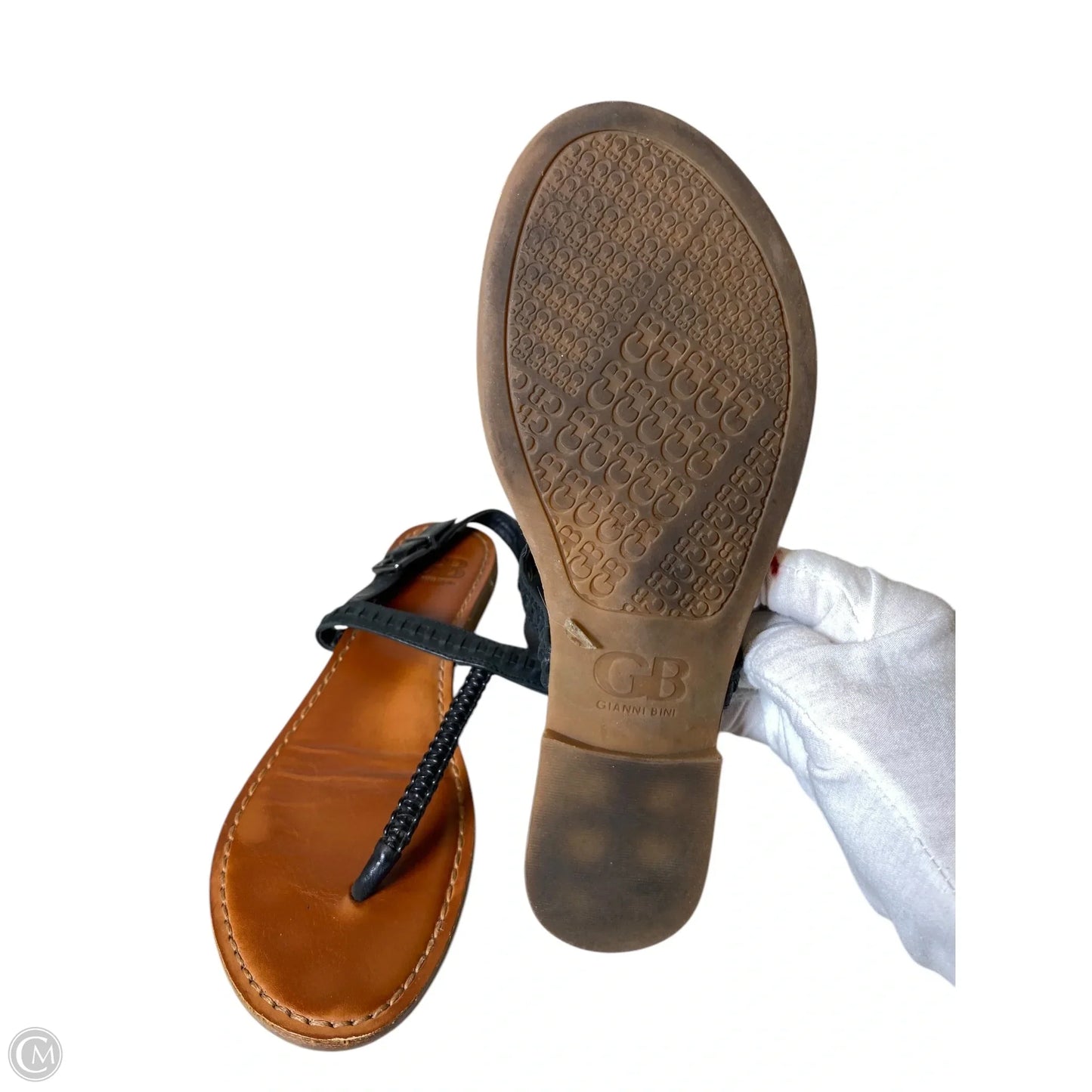 Sandals Flats By Gianni Bini In Black, Size: 8