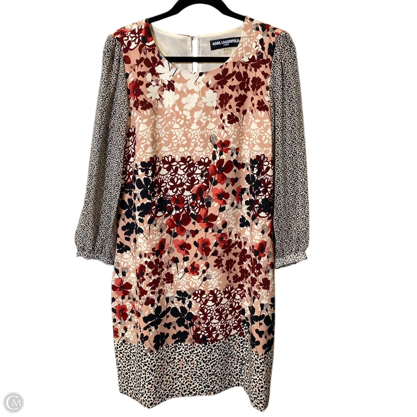 Dress Designer By Karl Lagerfeld In Multi-colored, Size: 10