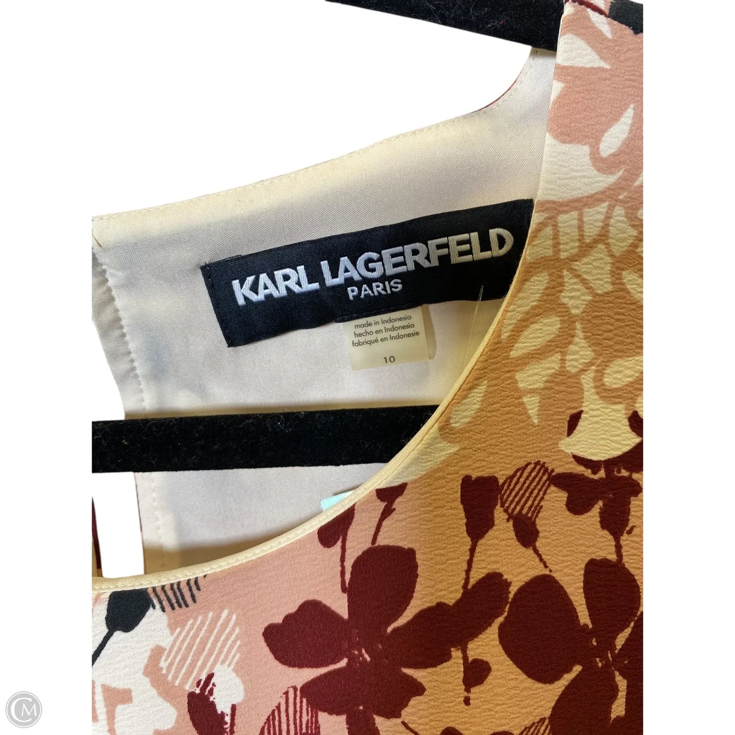 Dress Designer By Karl Lagerfeld In Multi-colored, Size: 10
