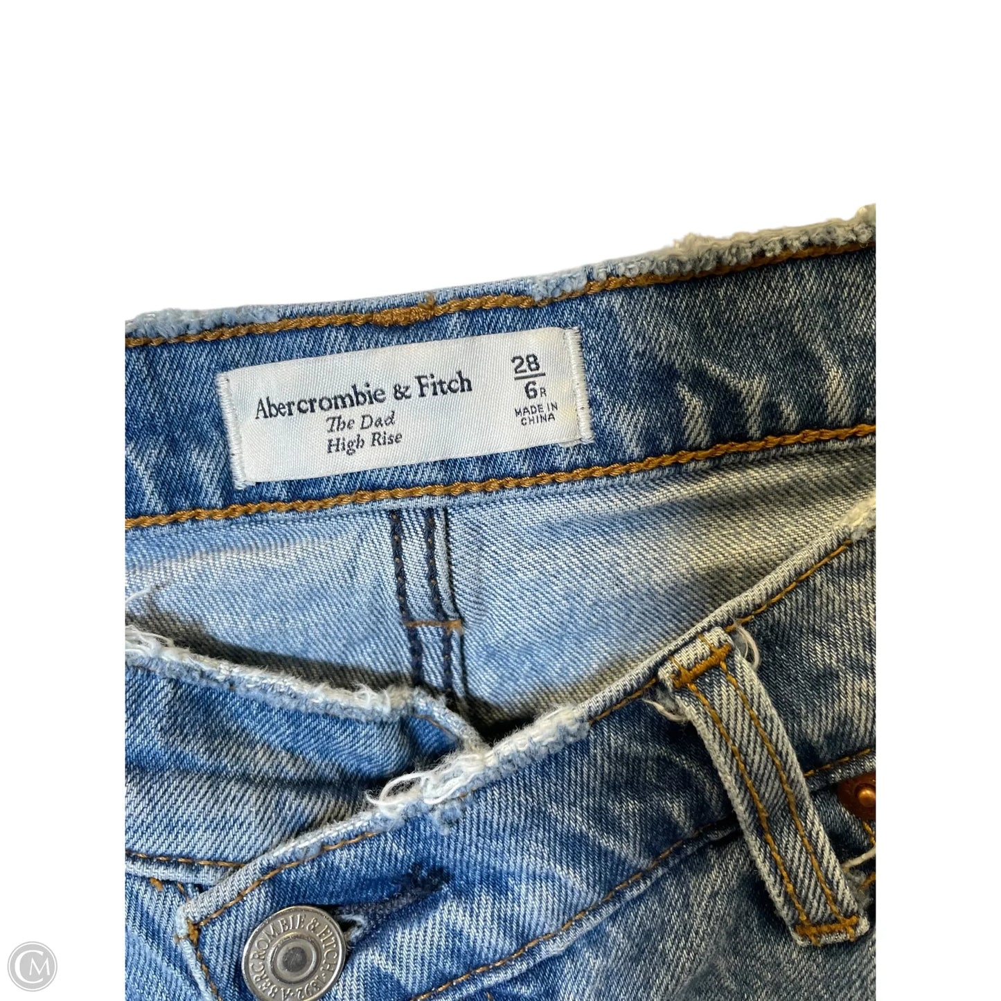 Jeans Straight By Abercrombie And Fitch In Blue Denim, Size: 6