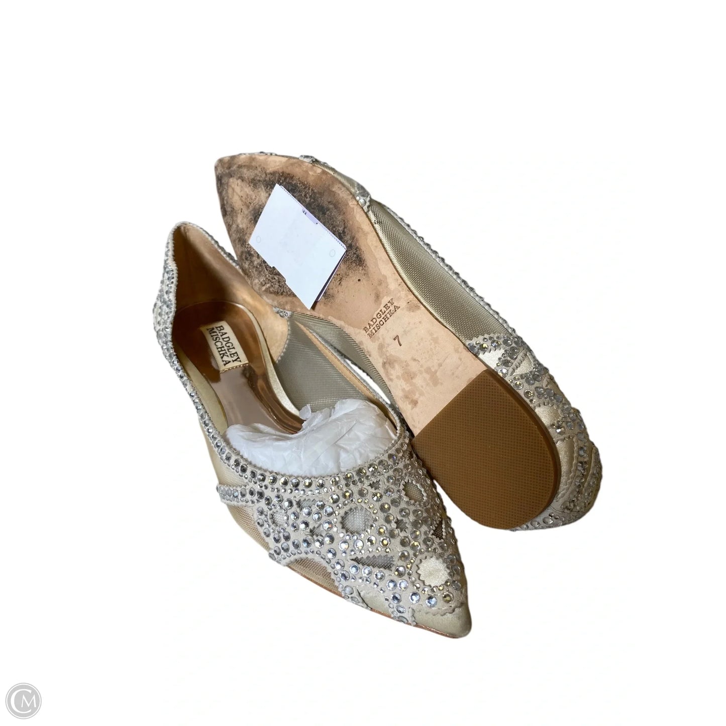 Shoes Flats By Badgley Mischka In Clear, Size: 7