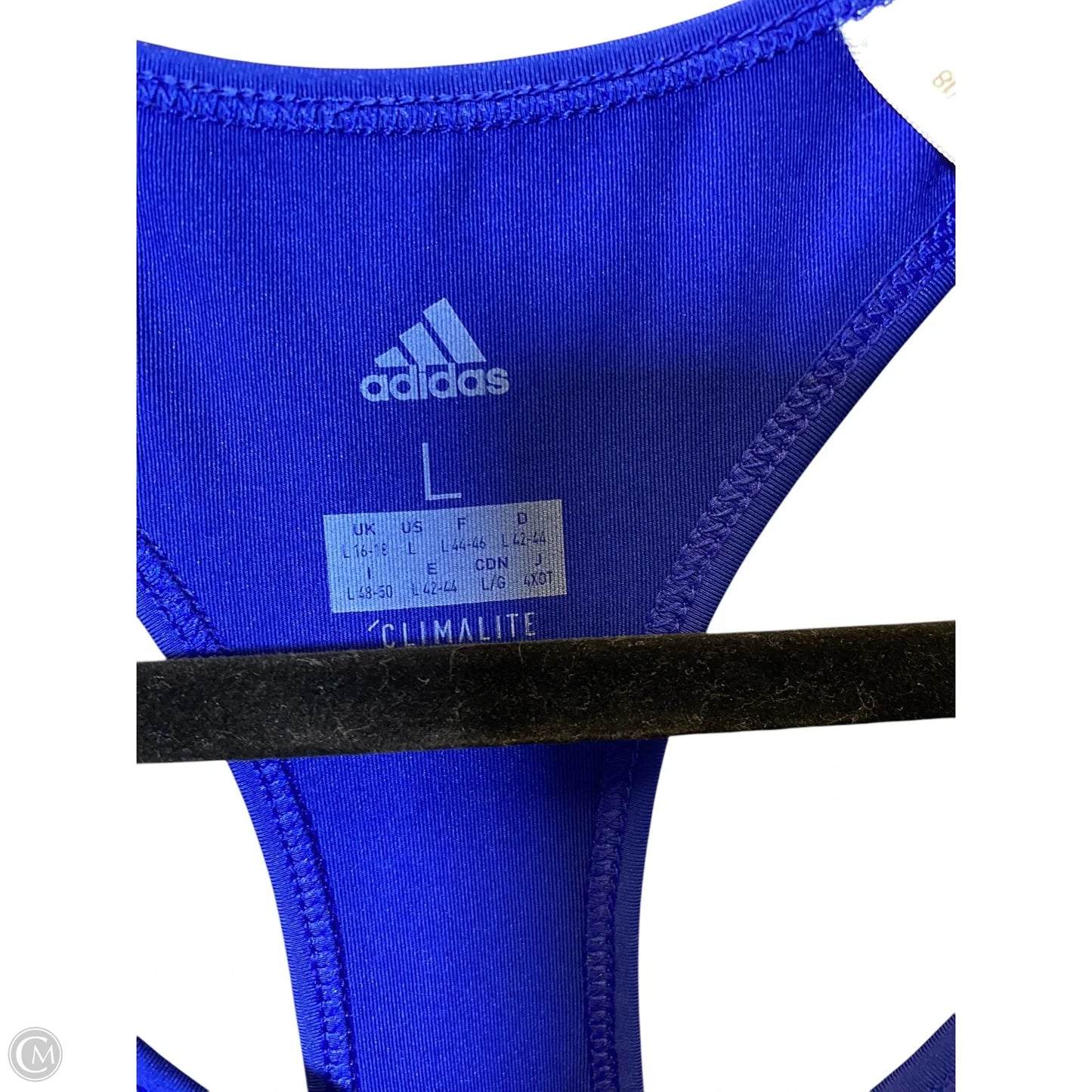 Athletic Tank Top By Adidas In Blue, Size: L