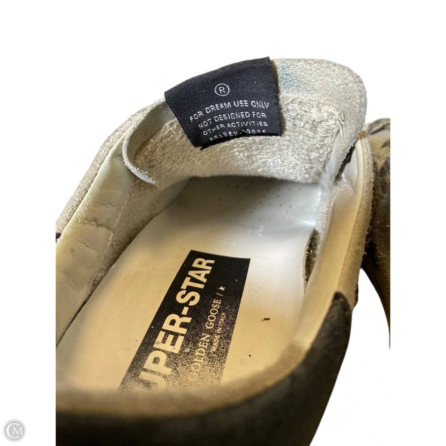 Shoes Luxury Designer By Golden Goose In Grey, Size: 38