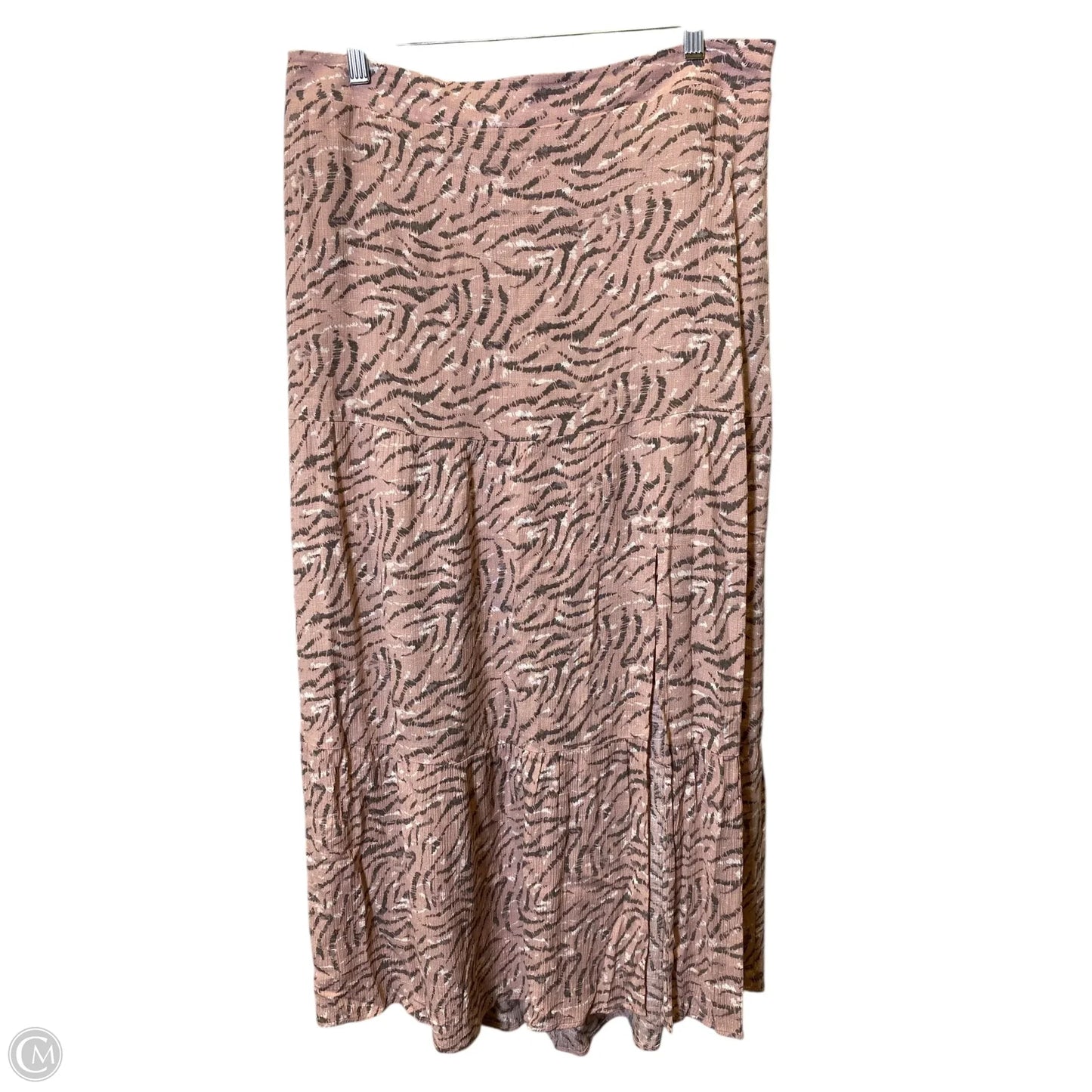 Skirt Maxi By Nine West In Grey & Pink, Size: Xl