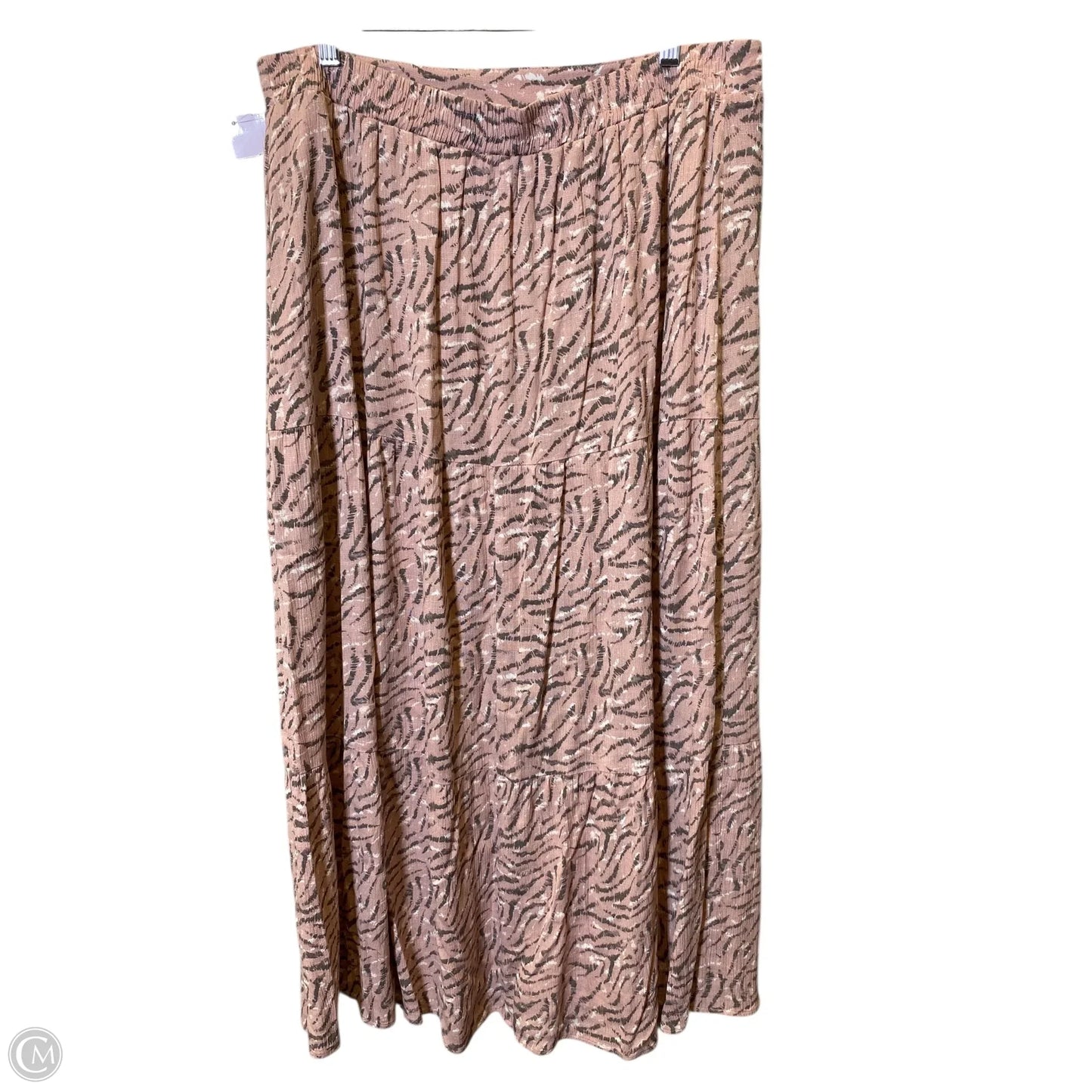 Skirt Maxi By Nine West In Grey & Pink, Size: Xl