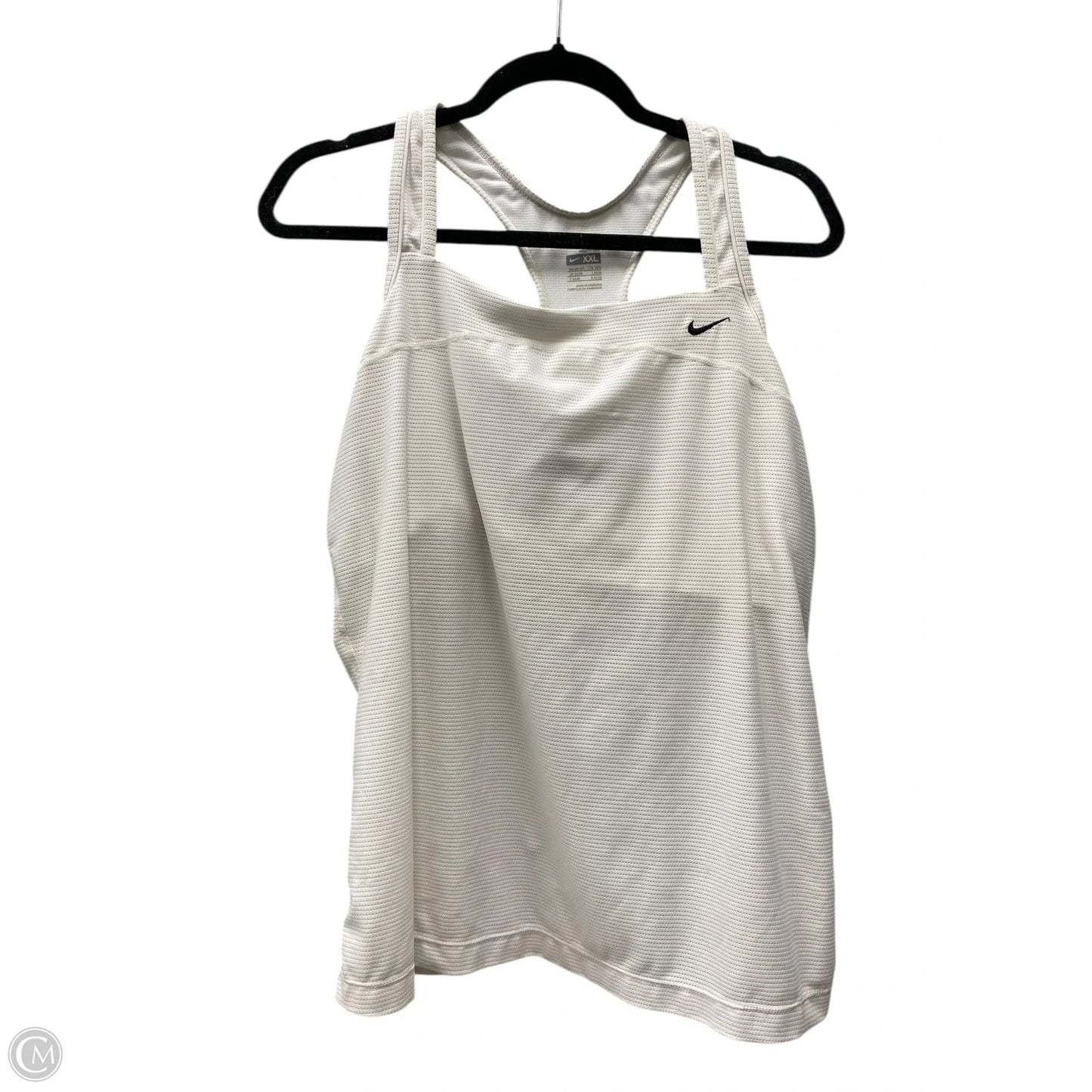 Athletic Tank Top By Nike In Cream, Size: Xxl