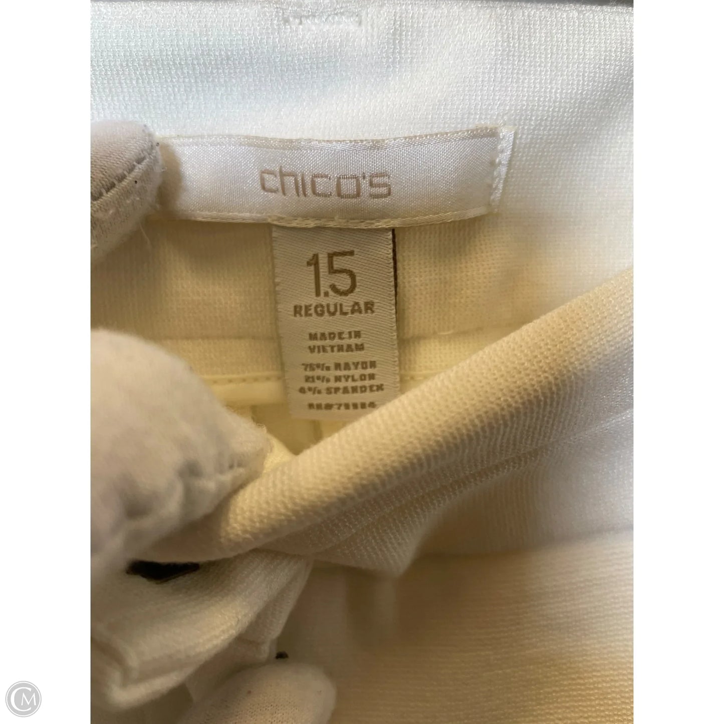 Pants Dress By Chicos In Cream, Size: M