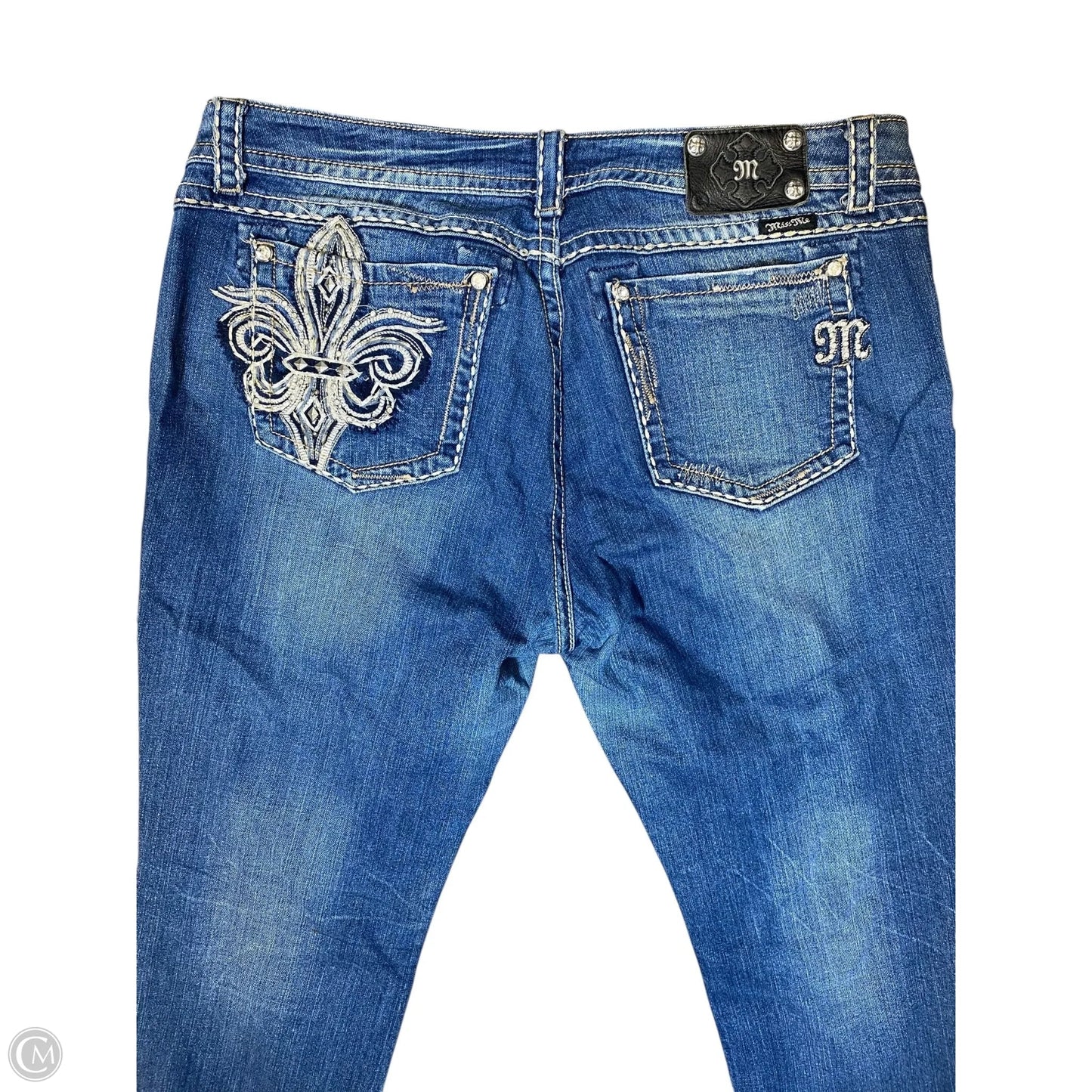 Jeans Cropped By Miss Me In Blue, Size: 22