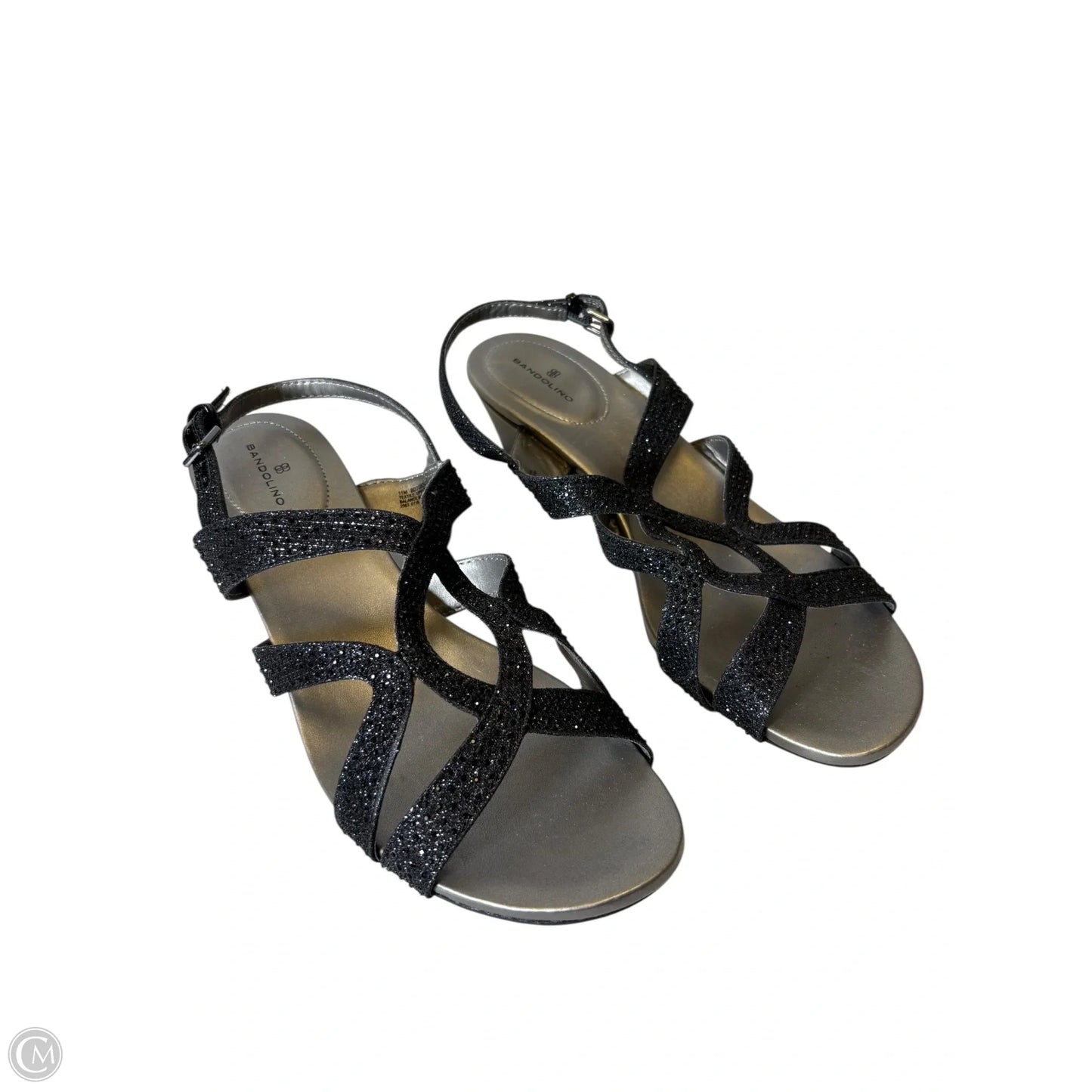 Sandals Flats By Bandolino In Black, Size: 11