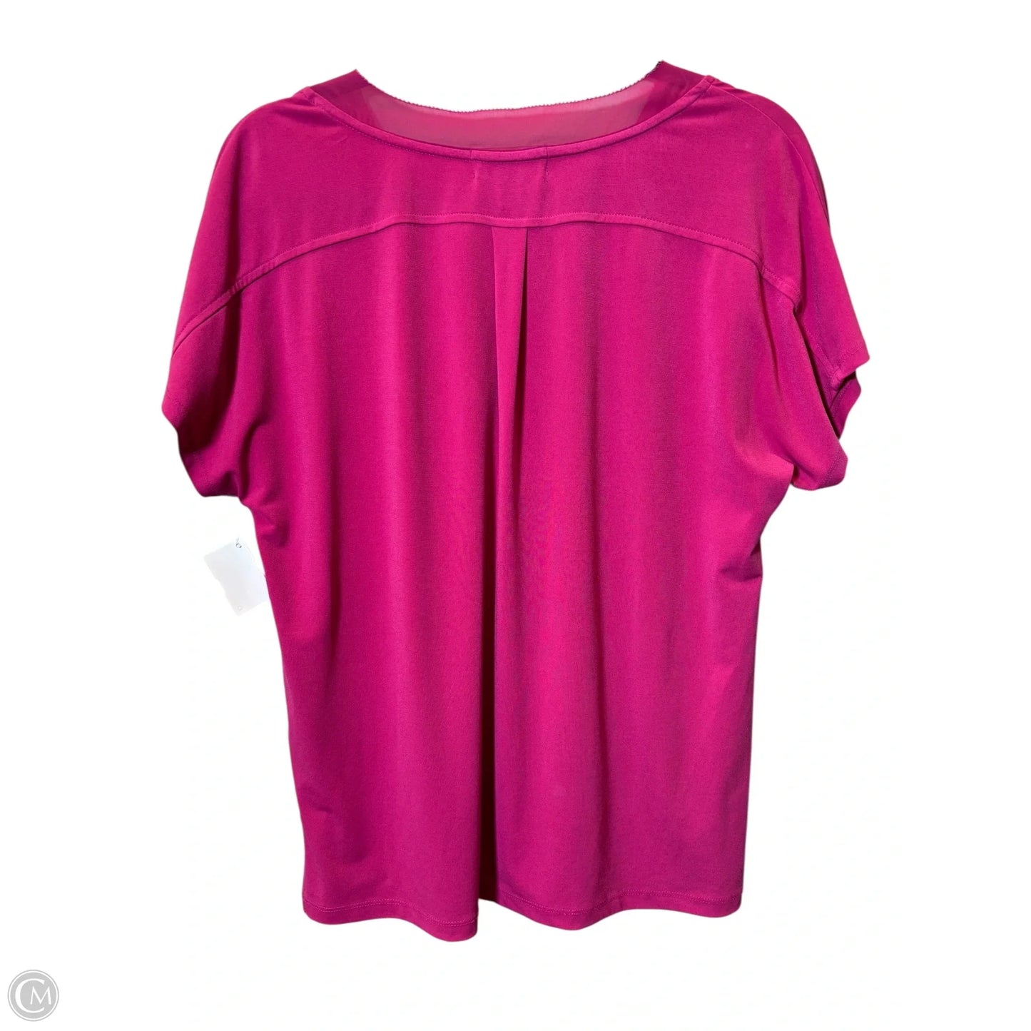 Top Short Sleeve By Dana Buchman In Mauve, Size: M