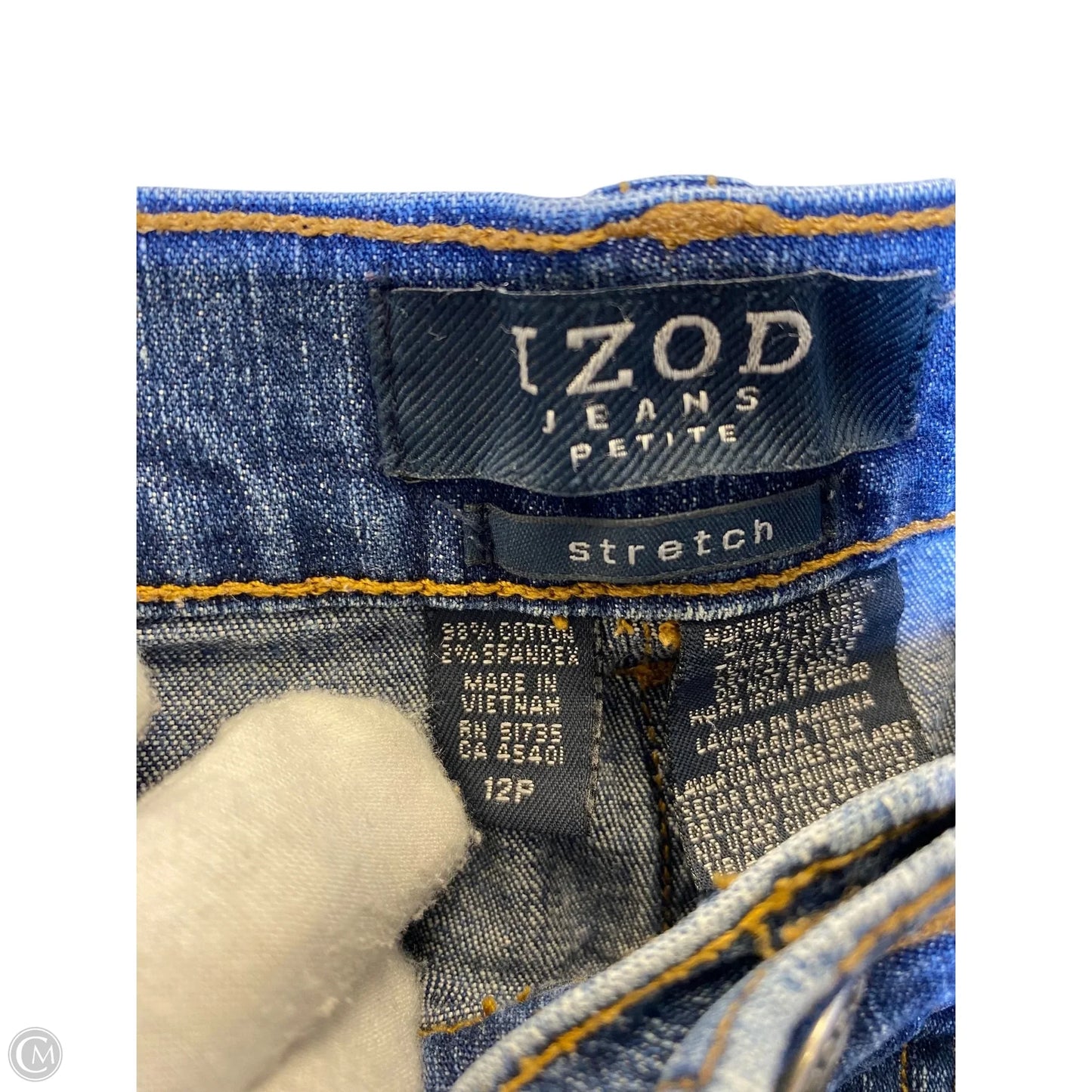 Jeans Straight By Izod In Blue, Size: 12p
