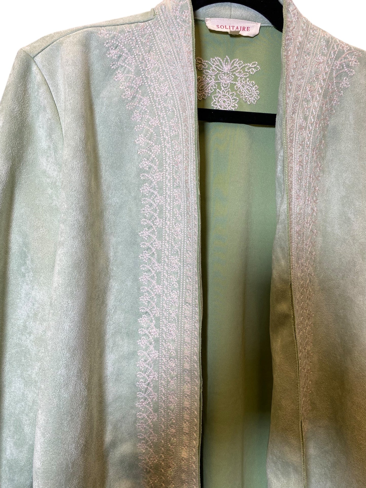 Cardigan By Solitaire In Green, Size: M