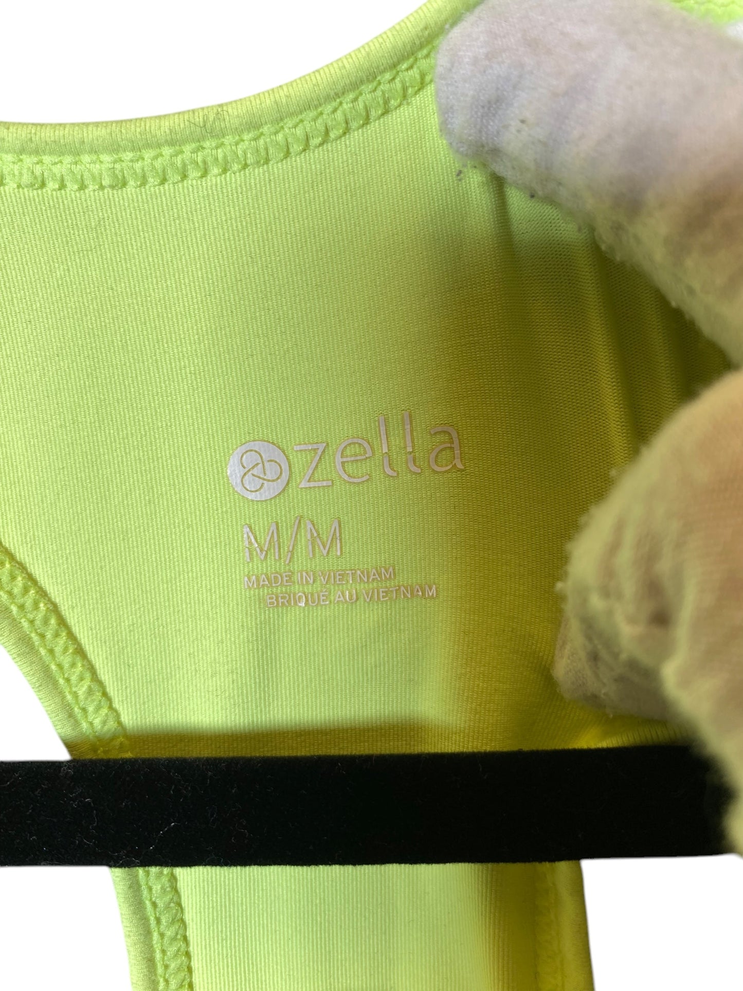 Athletic Tank Top By Zella In Chartreuse, Size: M