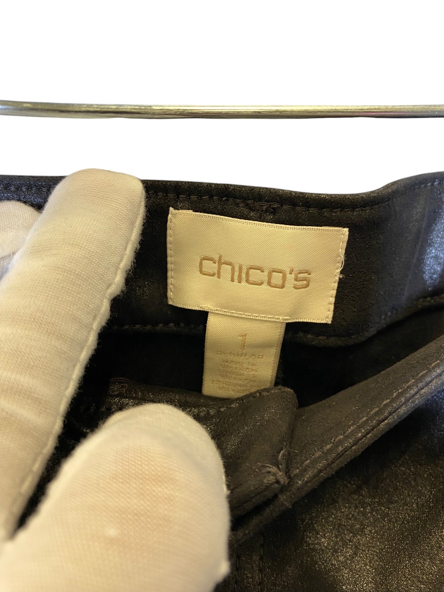 Pants Leggings By Chicos In Black, Size: M